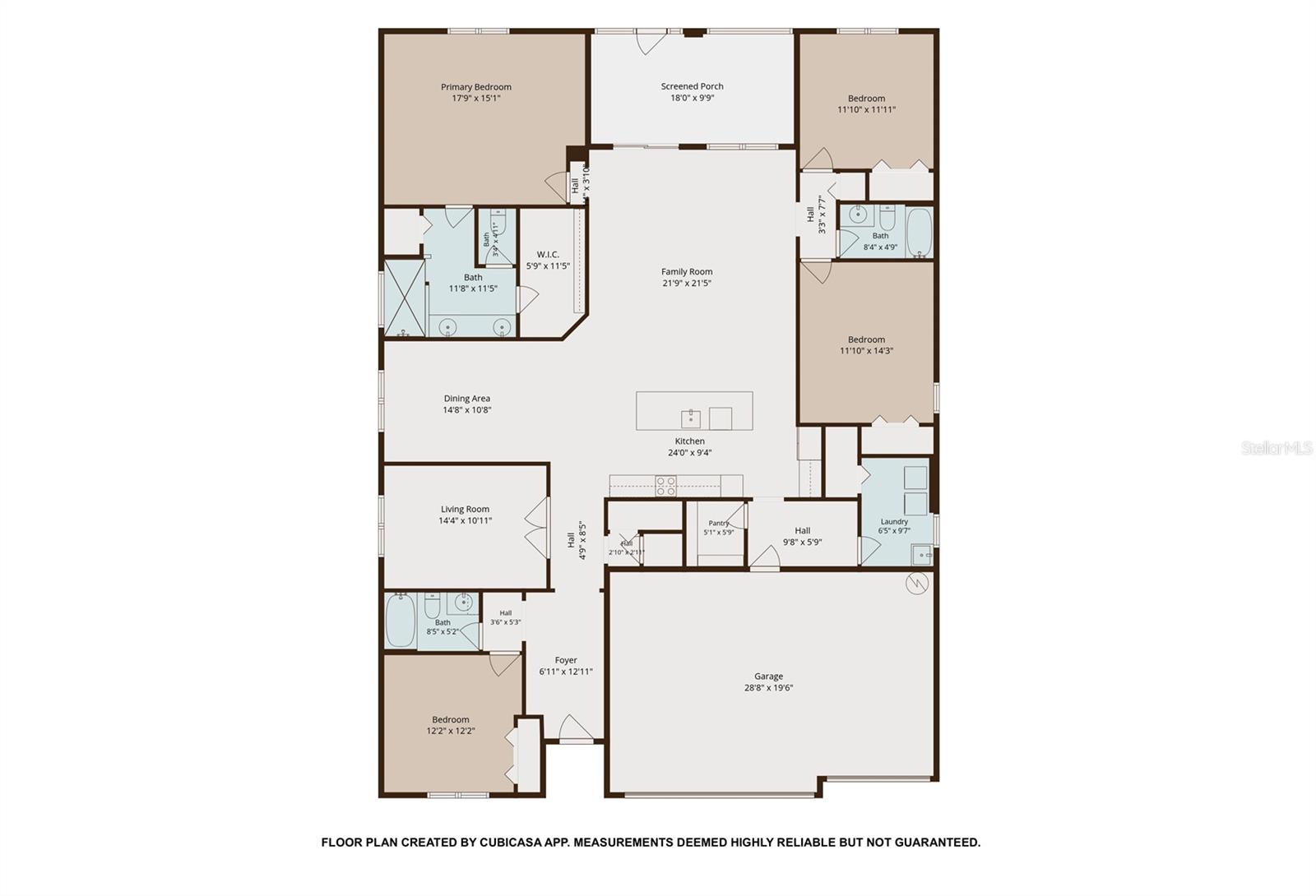 Floor plan - measurements are approximate