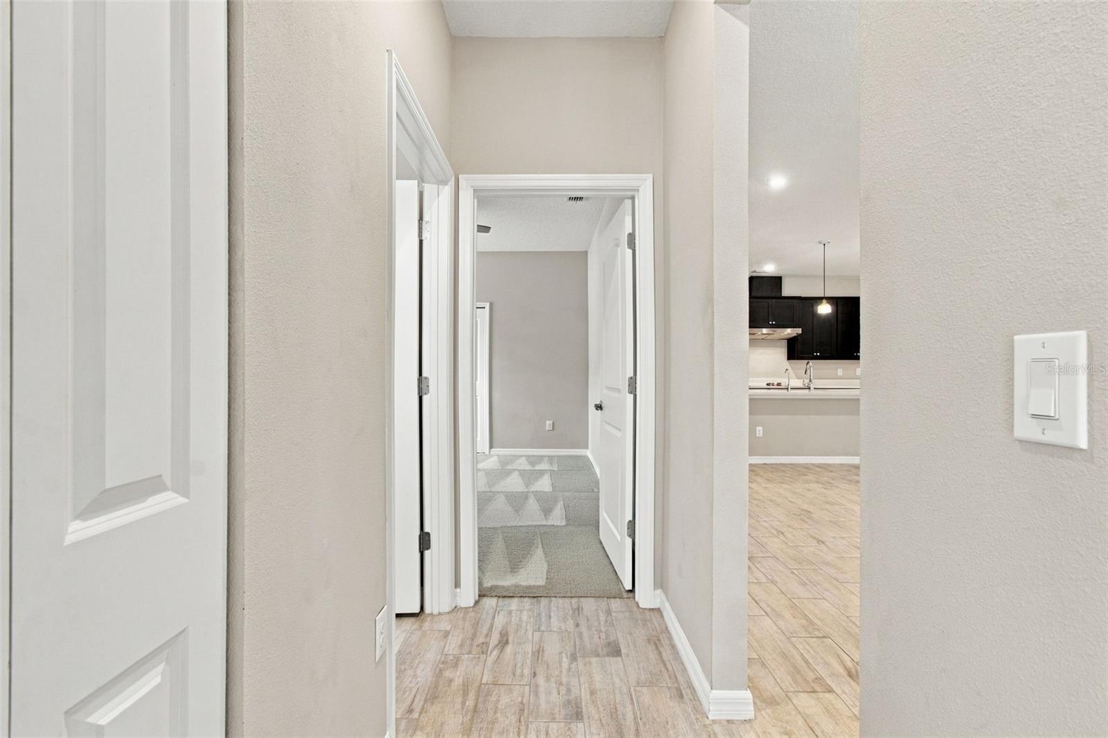 Hallway facing additional Bedroom