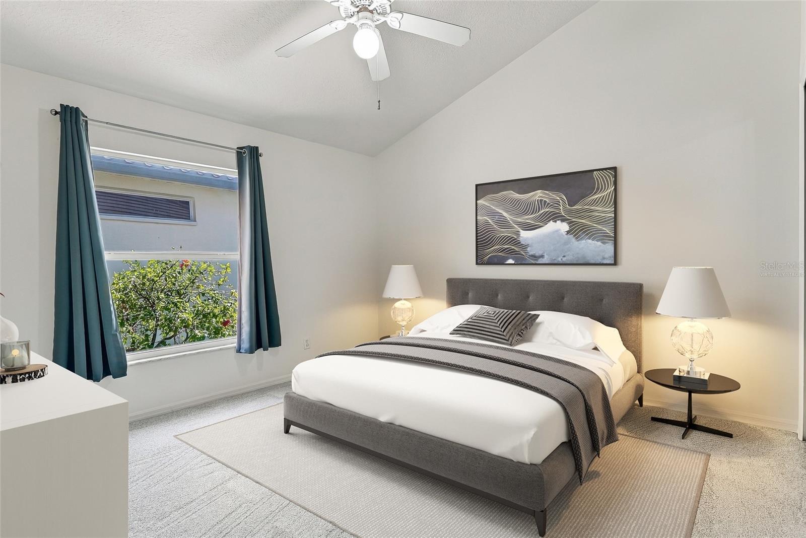 Spacious bedroom 4. Virtually staged.