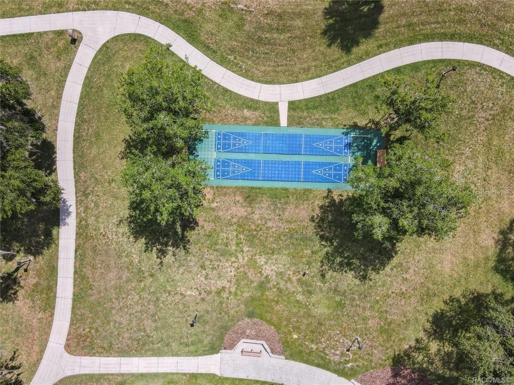 SHUFFLEBOARD COURTSLET THE GOOD TIMES ROLL! Enjoy friendly competition on the community's TWO SHUFFLEBOARD COURTS, surrounded by green space, mature shade trees & scenic walking paths!