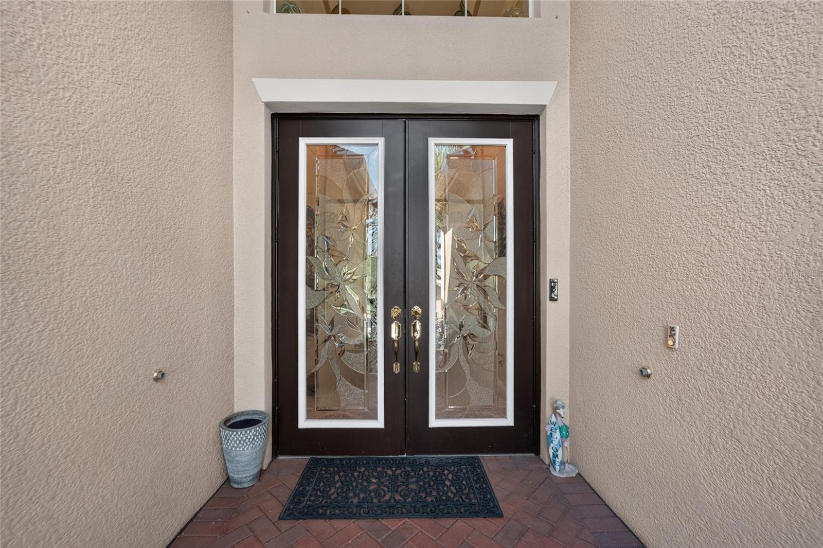 Double Etched Glass Front Doors