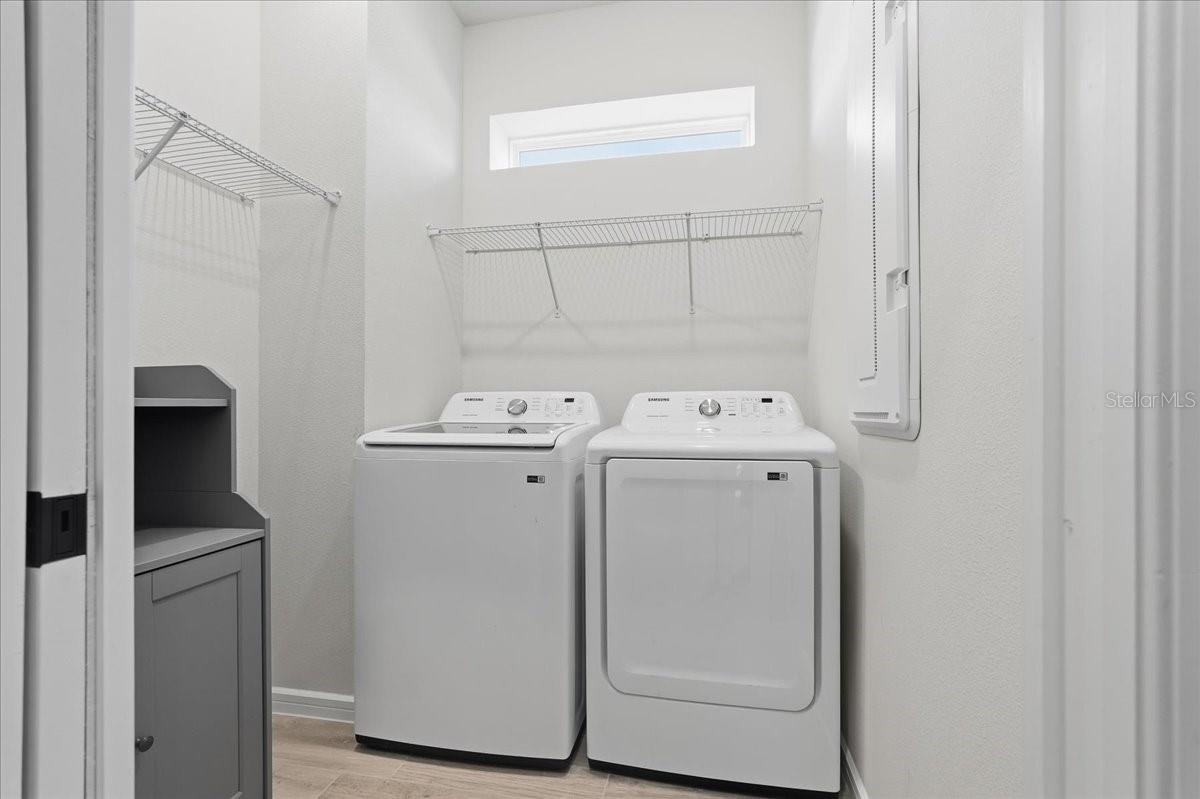 Laundry Room with Transom Window