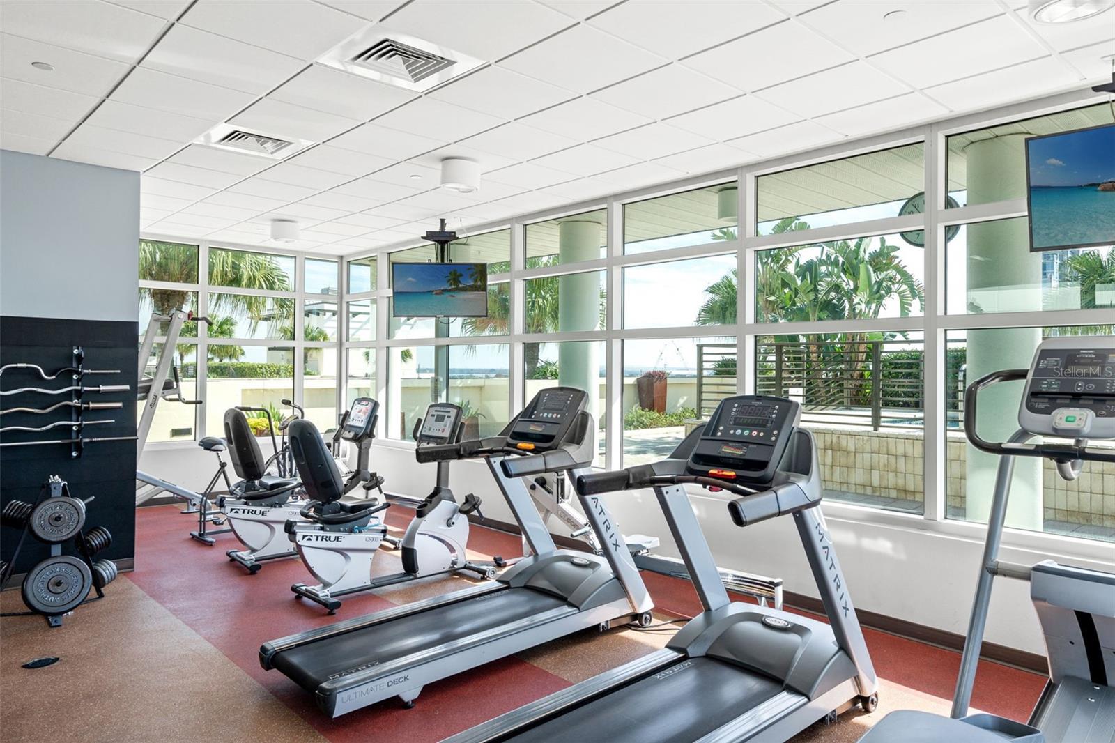 on site fitness center