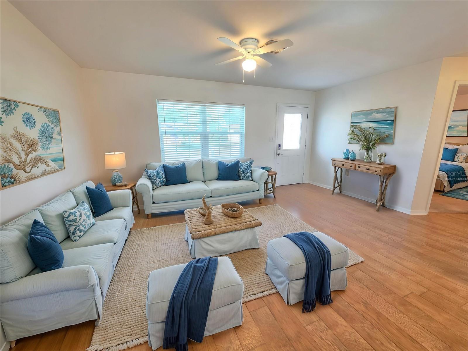 Virtually Staged Living Room