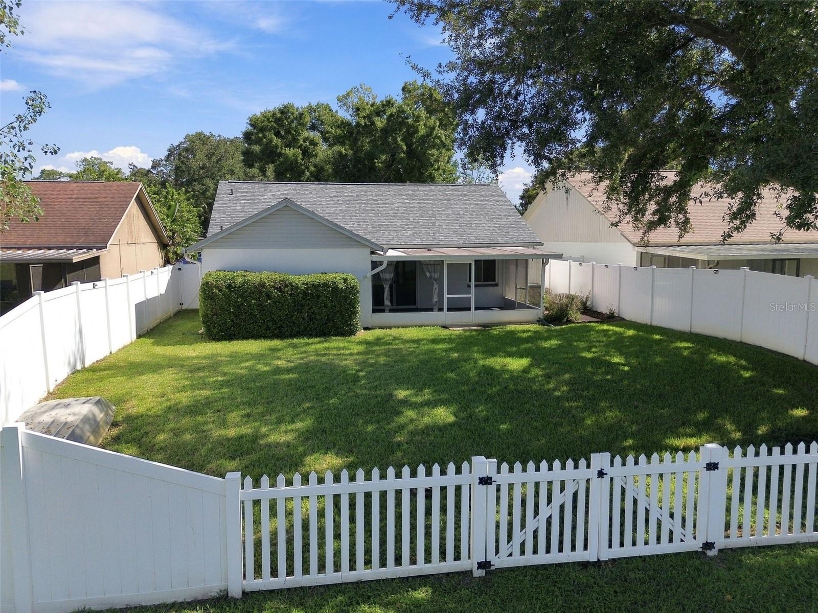 Fenced Backyard