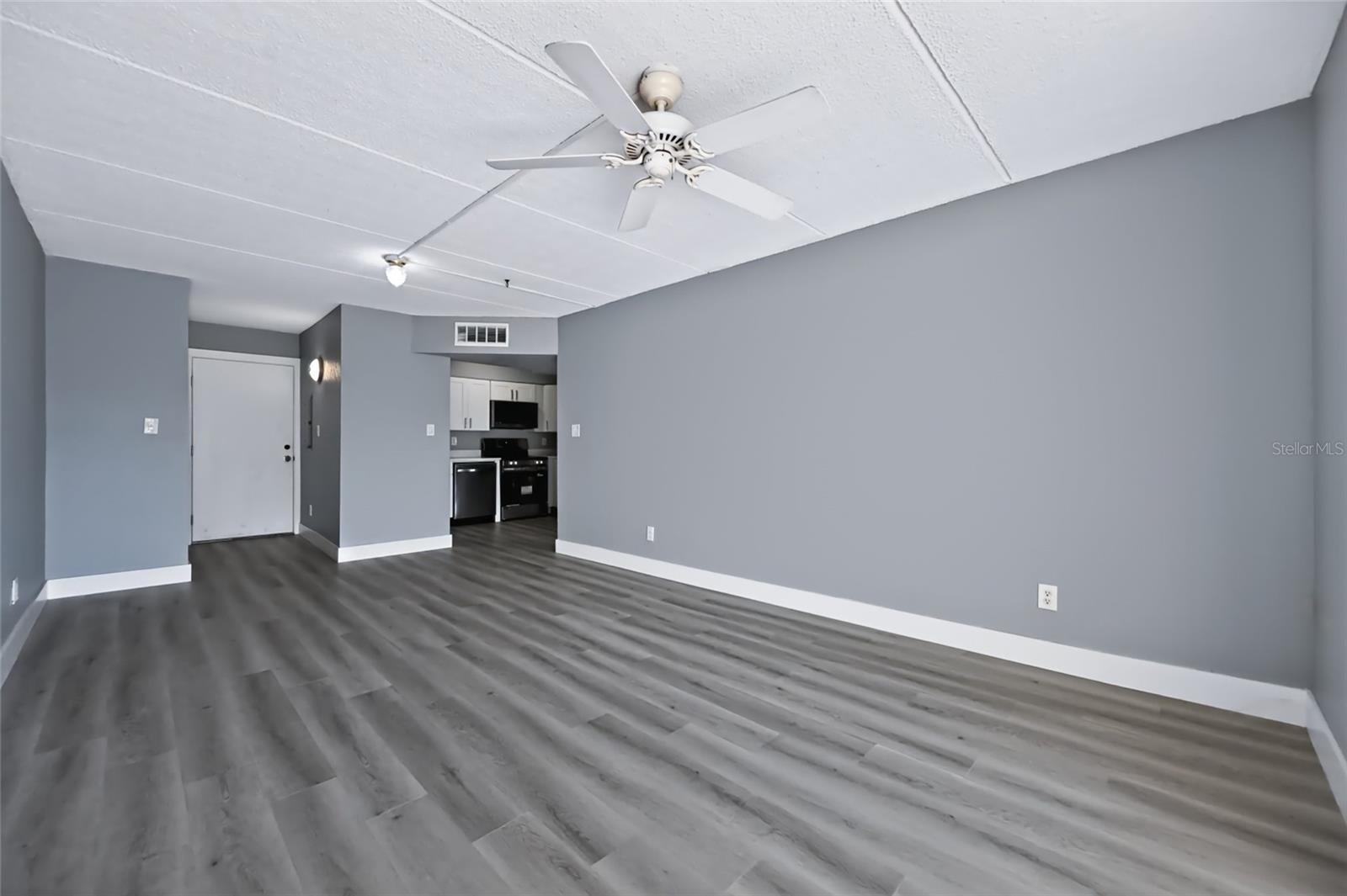 Living Room/ Dining and Kitchen