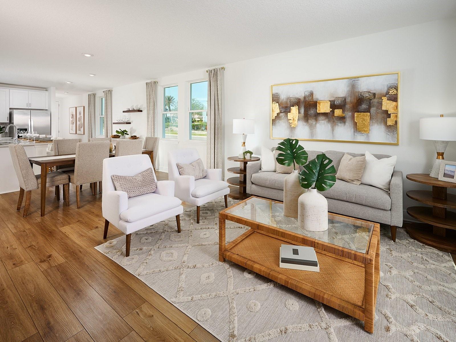 Discover comfort and style in Two Rivers. This thoughtfully designed floorplan features four bedrooms and two full baths, complemented by an open-concept kitchen, dining area, and great room that create the perfect space for everyday living and entertaining. With its spacious layout and welcoming atmosphere, this home is ideal for making lasting memories with family and friends.