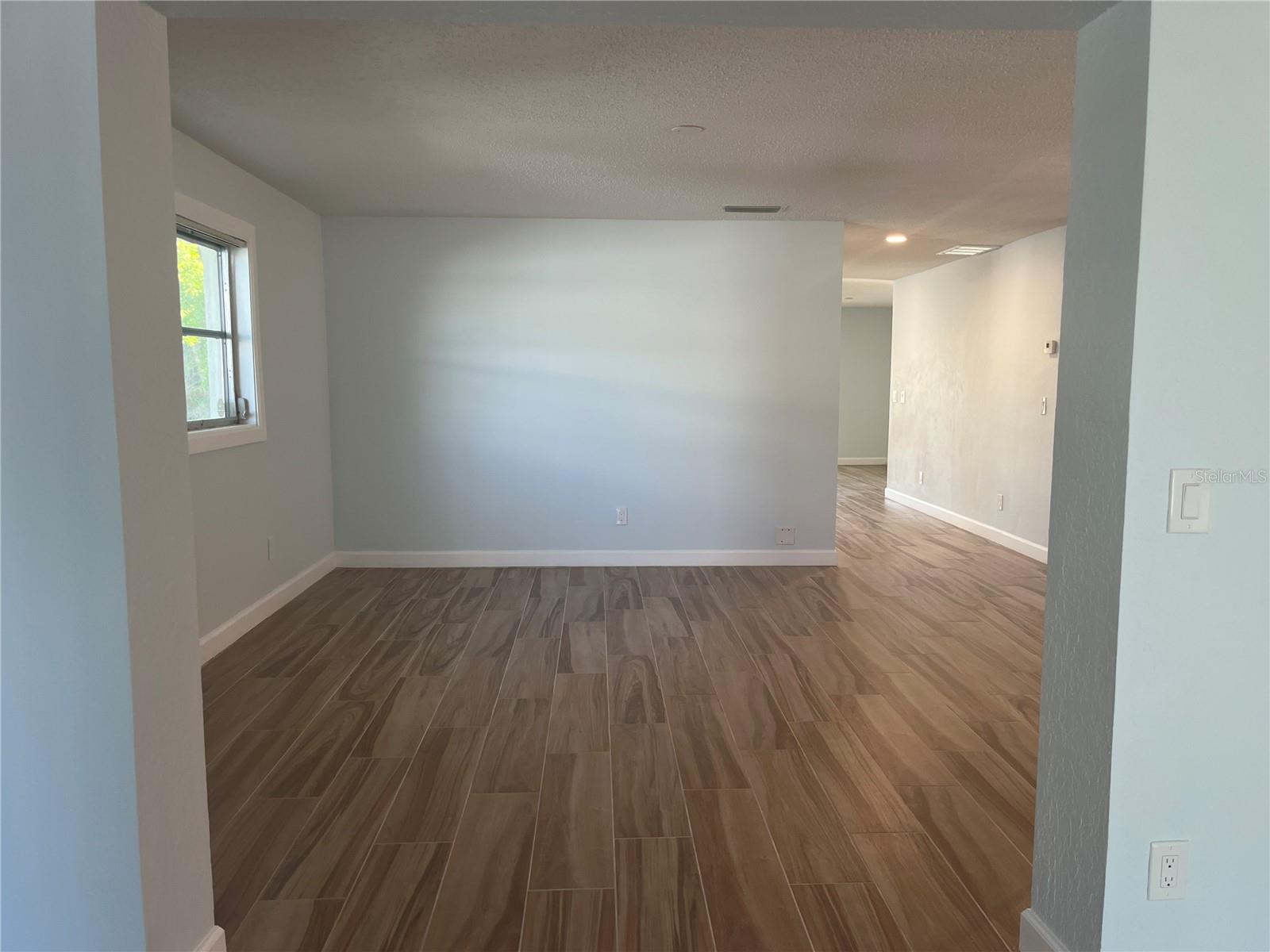 Heading towards the dining and living area