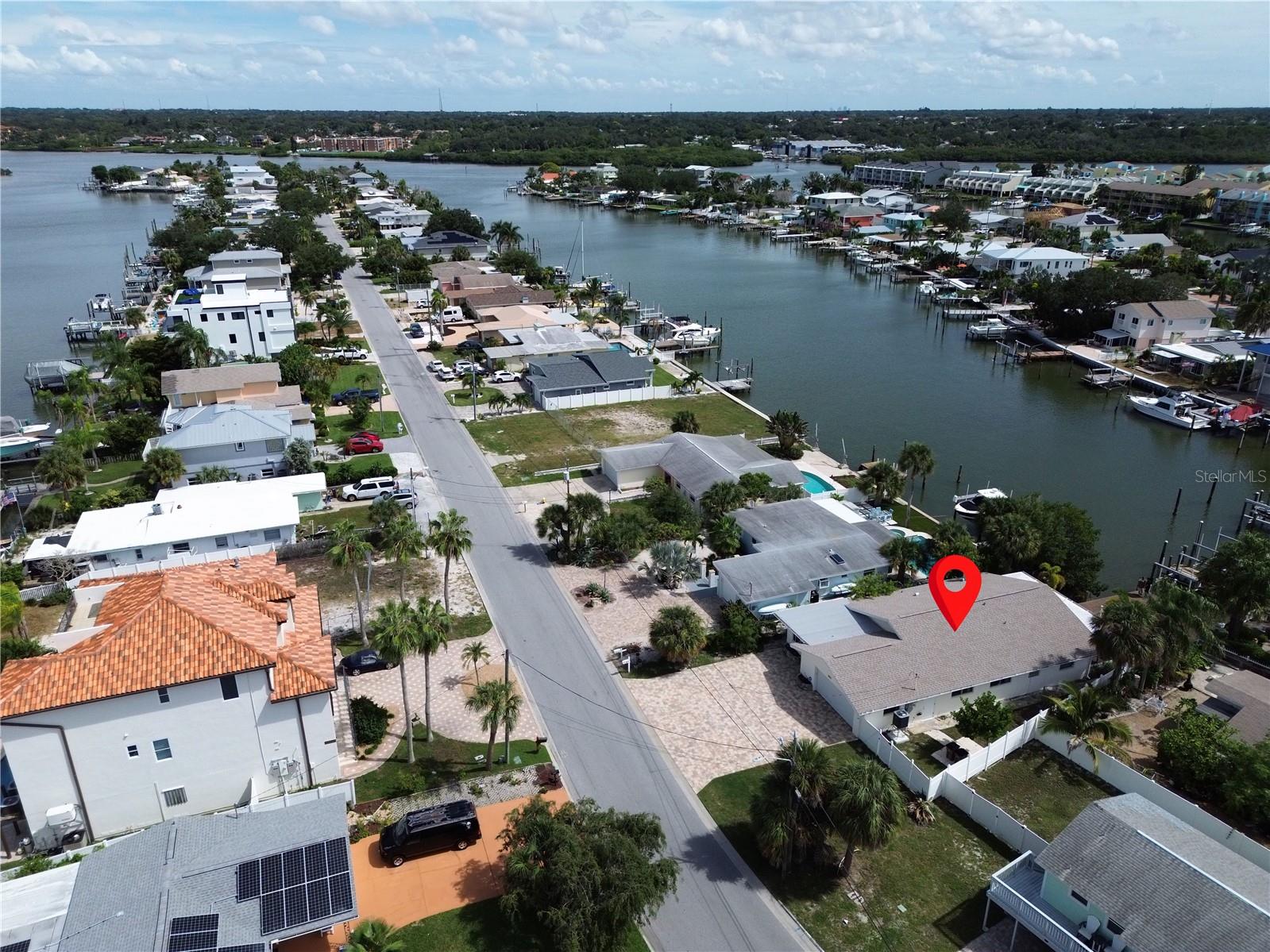 Aerial view of the location