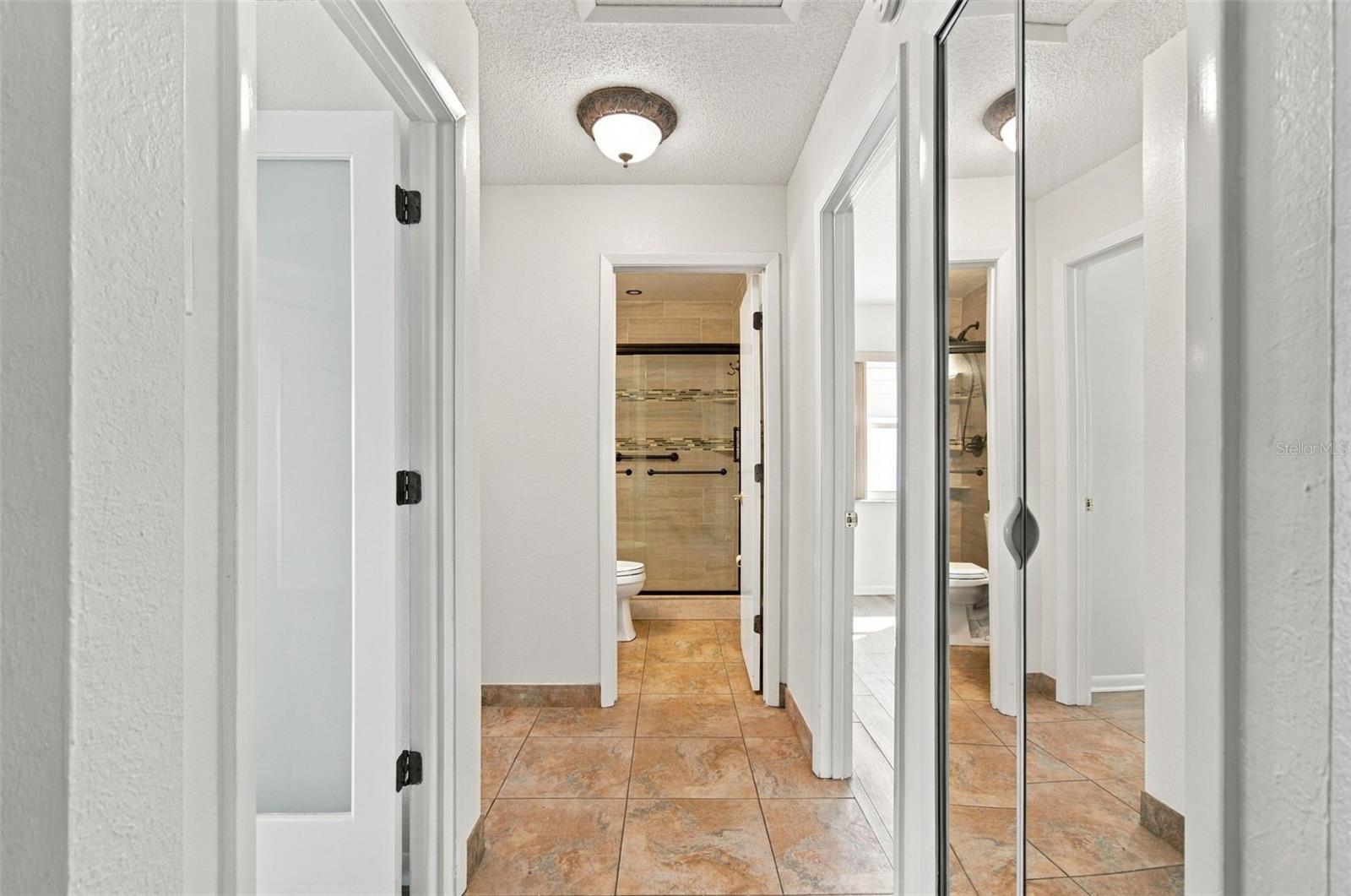 Glass panel bedroom doors