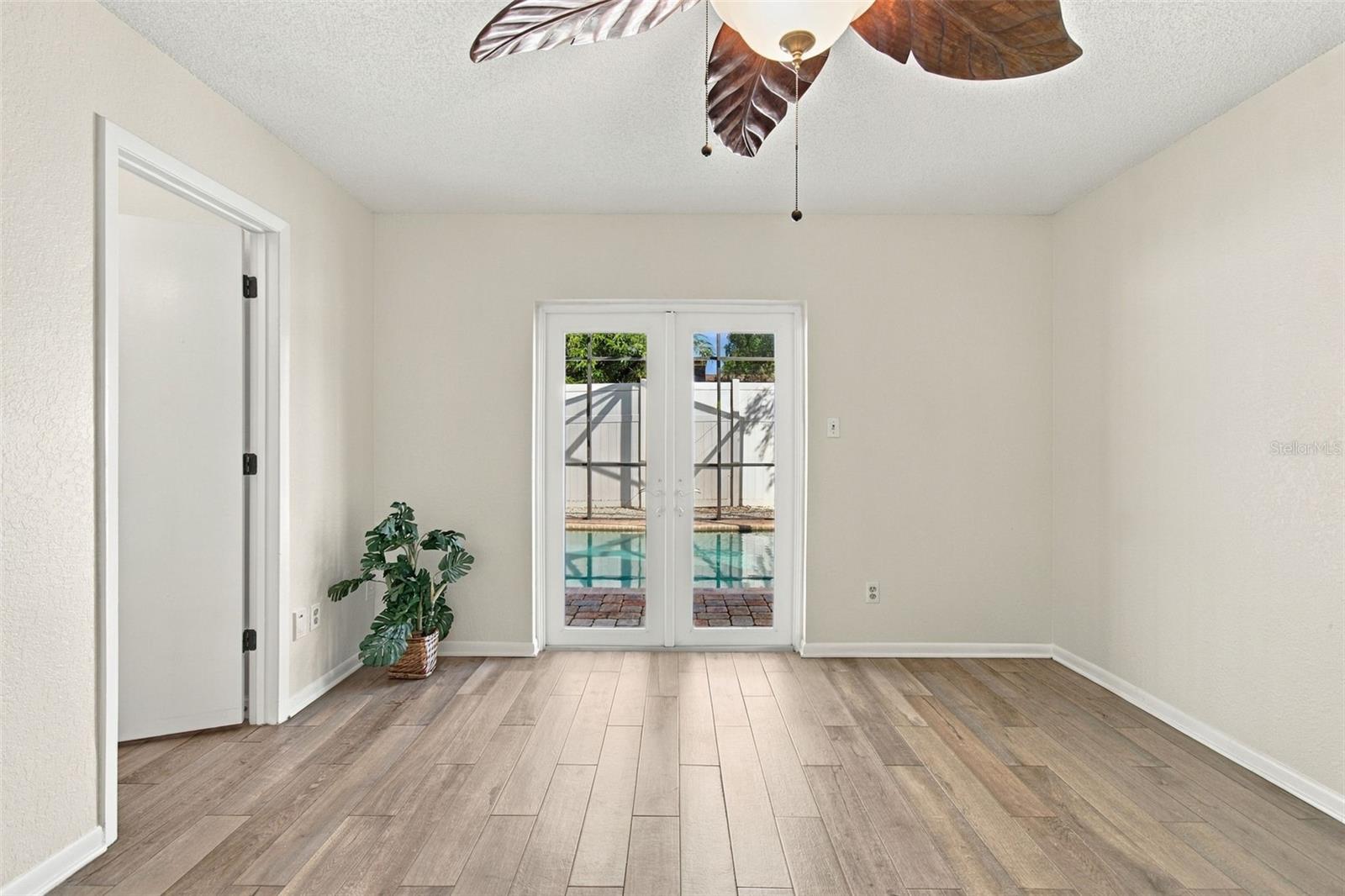 French Doors to the pool