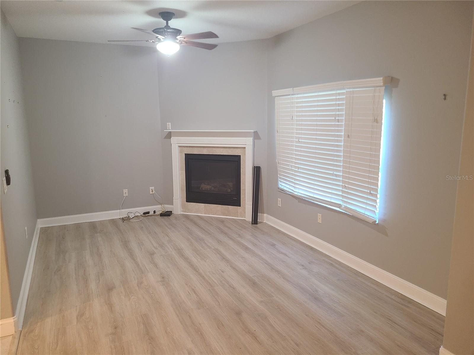 Second Floor Living Room with Gas Burning Fireplace