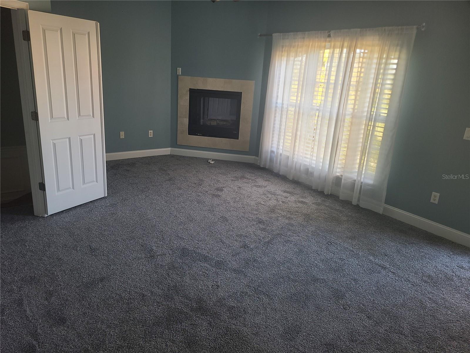 Third Floor Master Bedroom Gas Fireplace