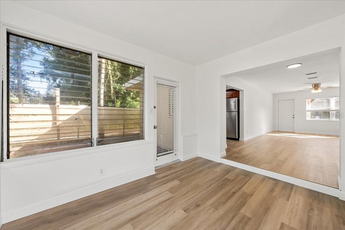 Sunroom with access to patio