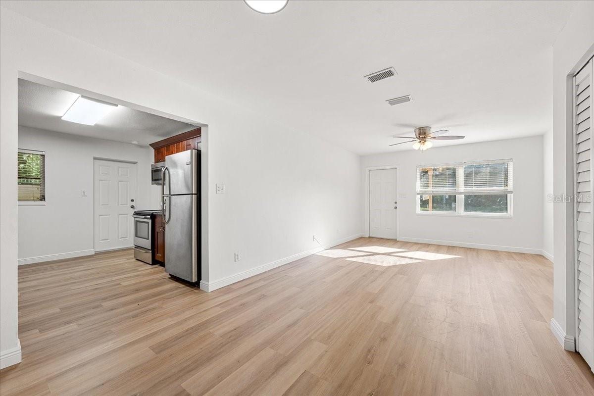 Dining area toward kitchen