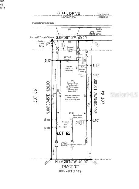 743 Steel Drive Preliminary Plot Plan