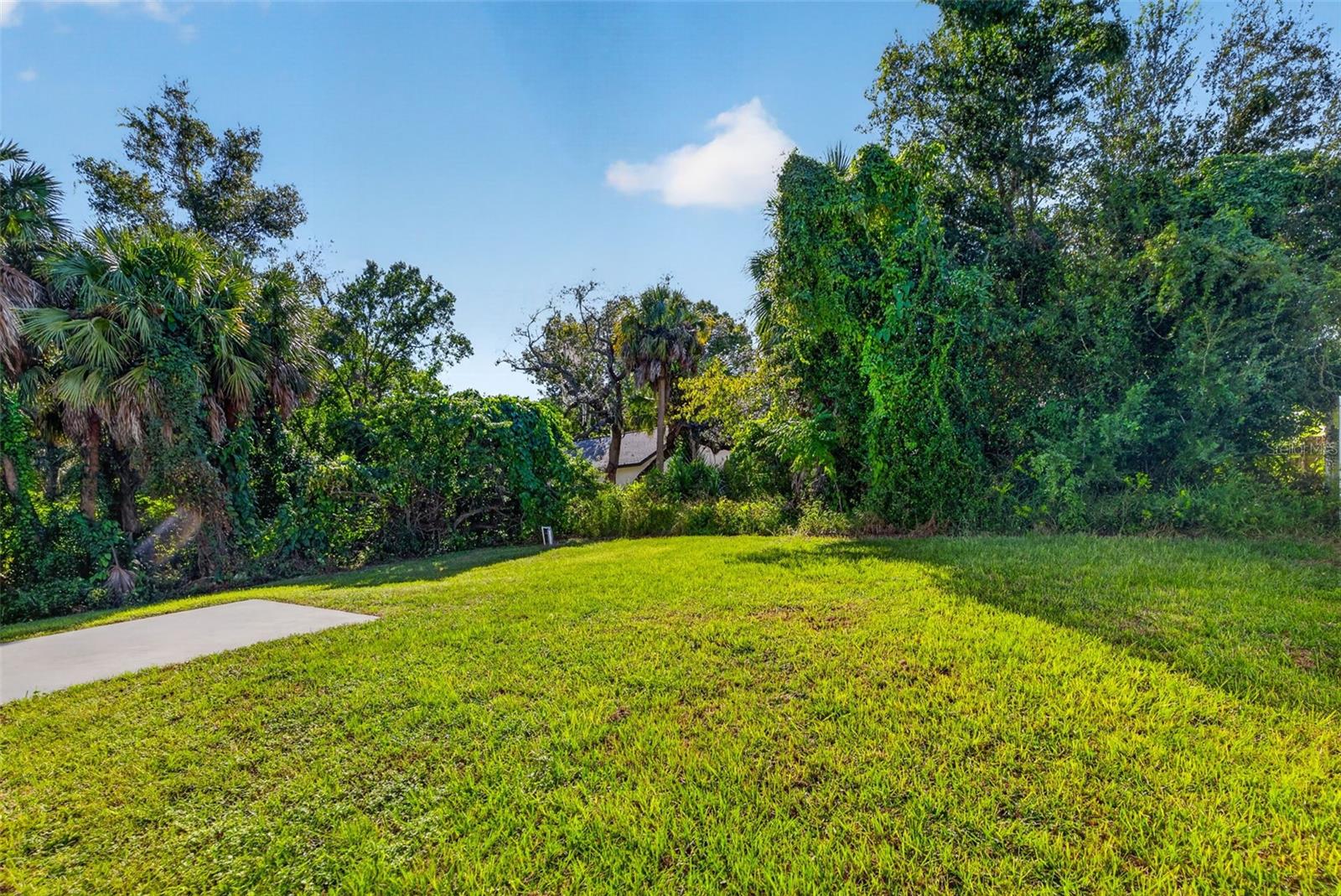Create your dream outdoor retreat in this generously sized backyard.