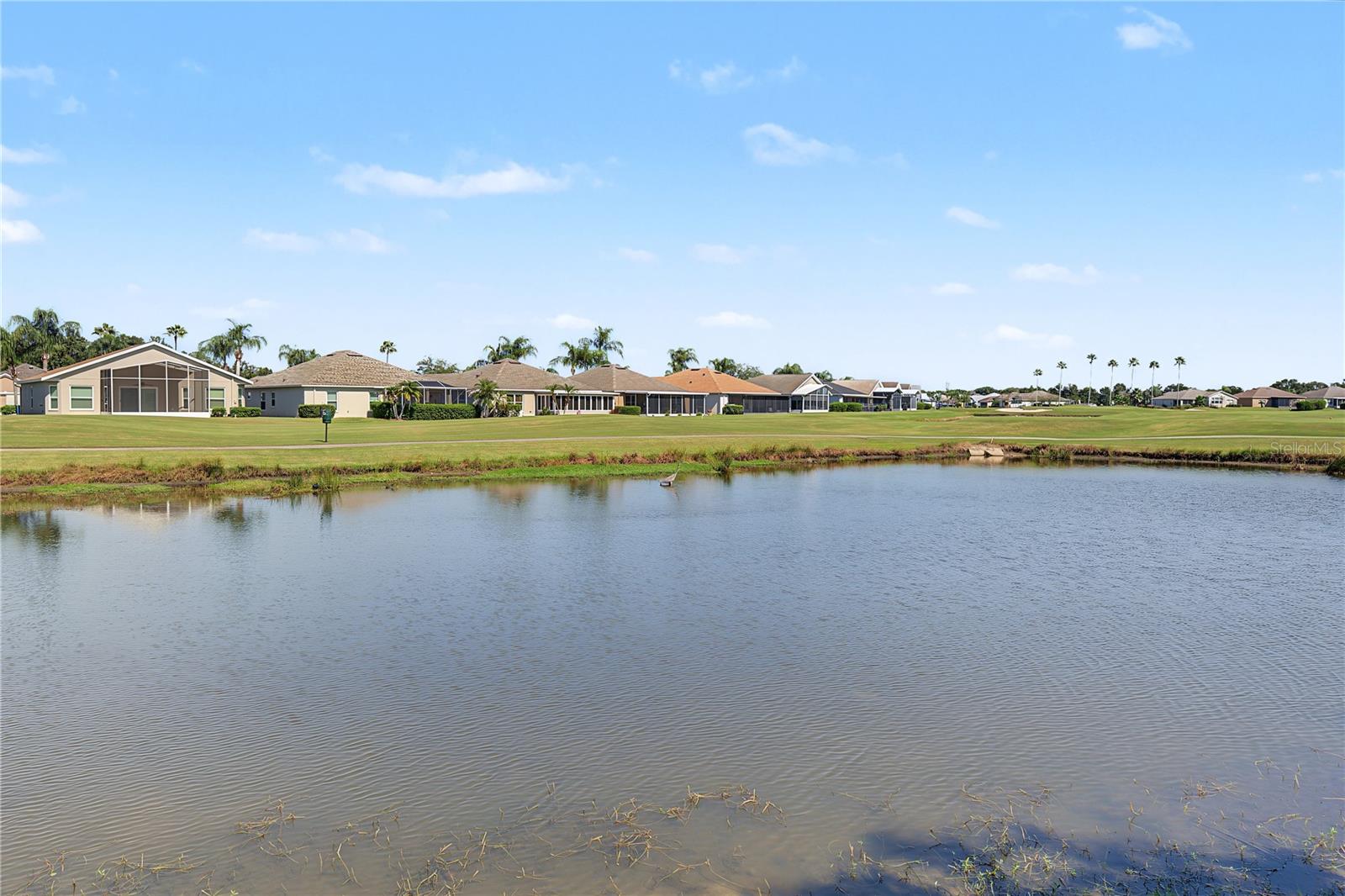 Large pond with golf course views too!