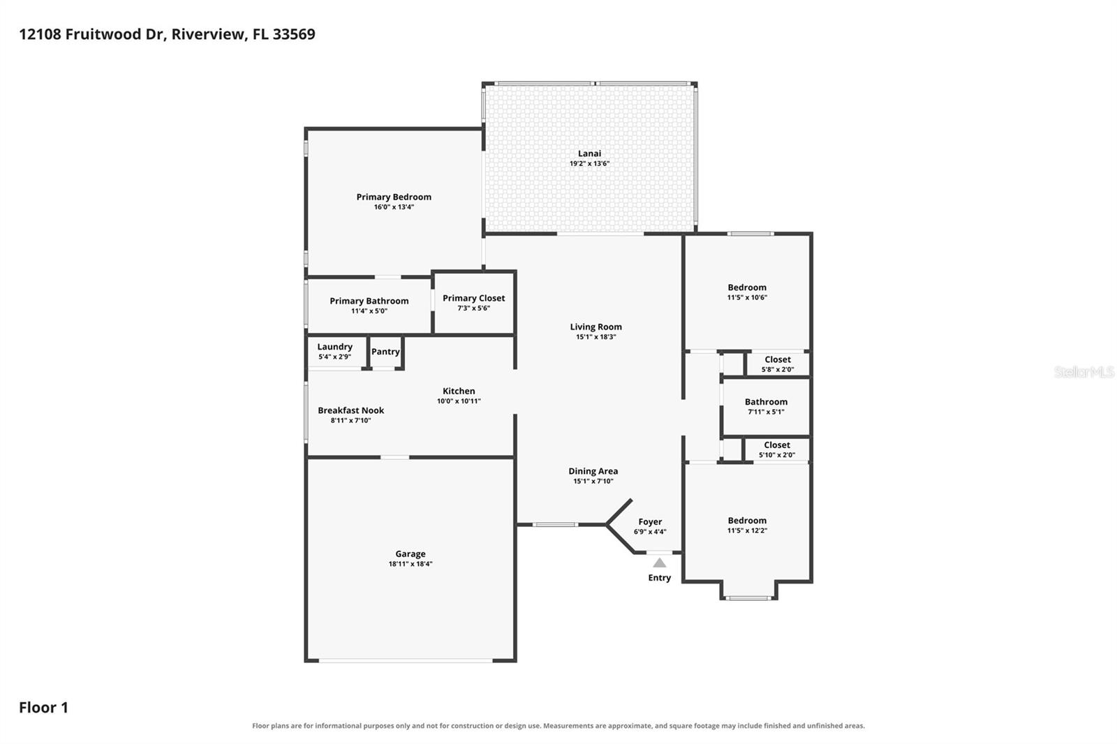 12108 FRUITWOOD DRIVE, Riverview, FL 33569
