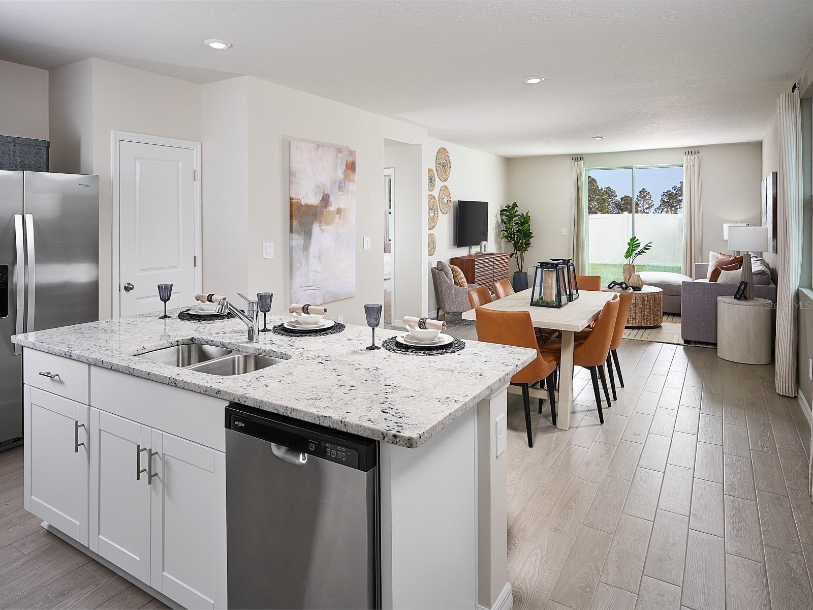 Experience elevated living in Magnolia Bay, where thoughtful design and timeless style come together beautifully. This elegant floorplan features four spacious bedrooms and two full baths, complemented by an open-concept kitchen, dining area, and expansive great room designed for effortless entertaining. With its inviting ambiance, refined comfort, and seamless flow, this home offers the perfect setting for both everyday living and memorable gatherings.