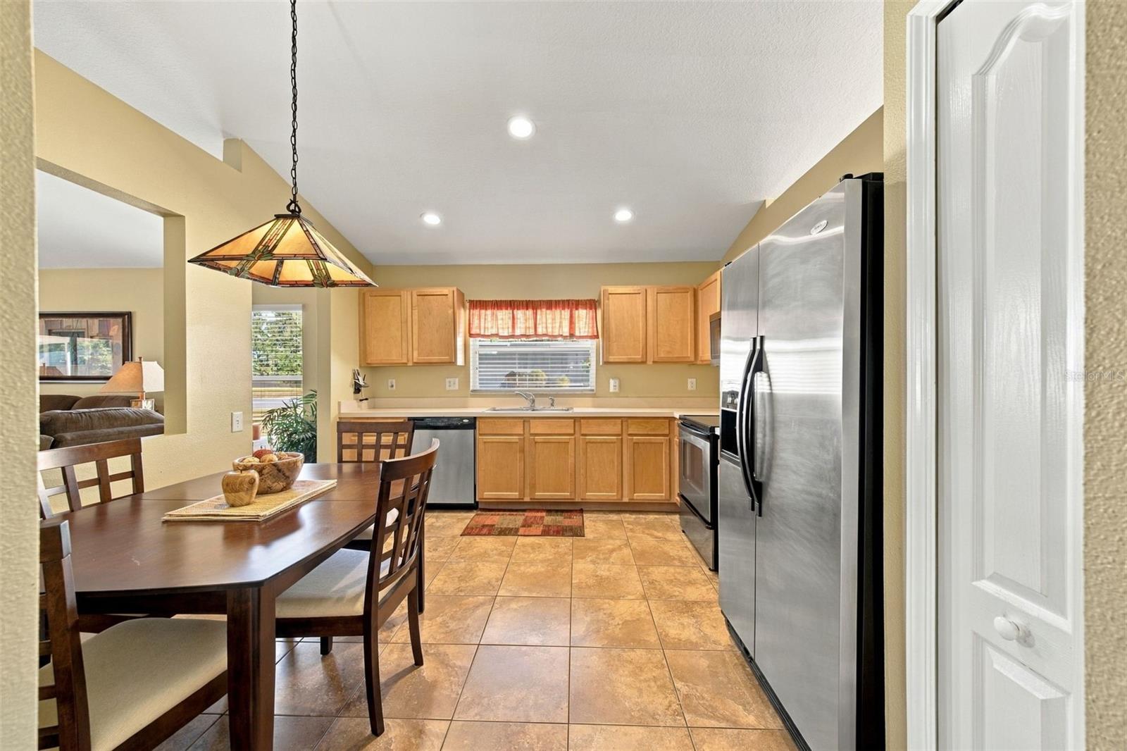 Spacious kitchen with eat in space