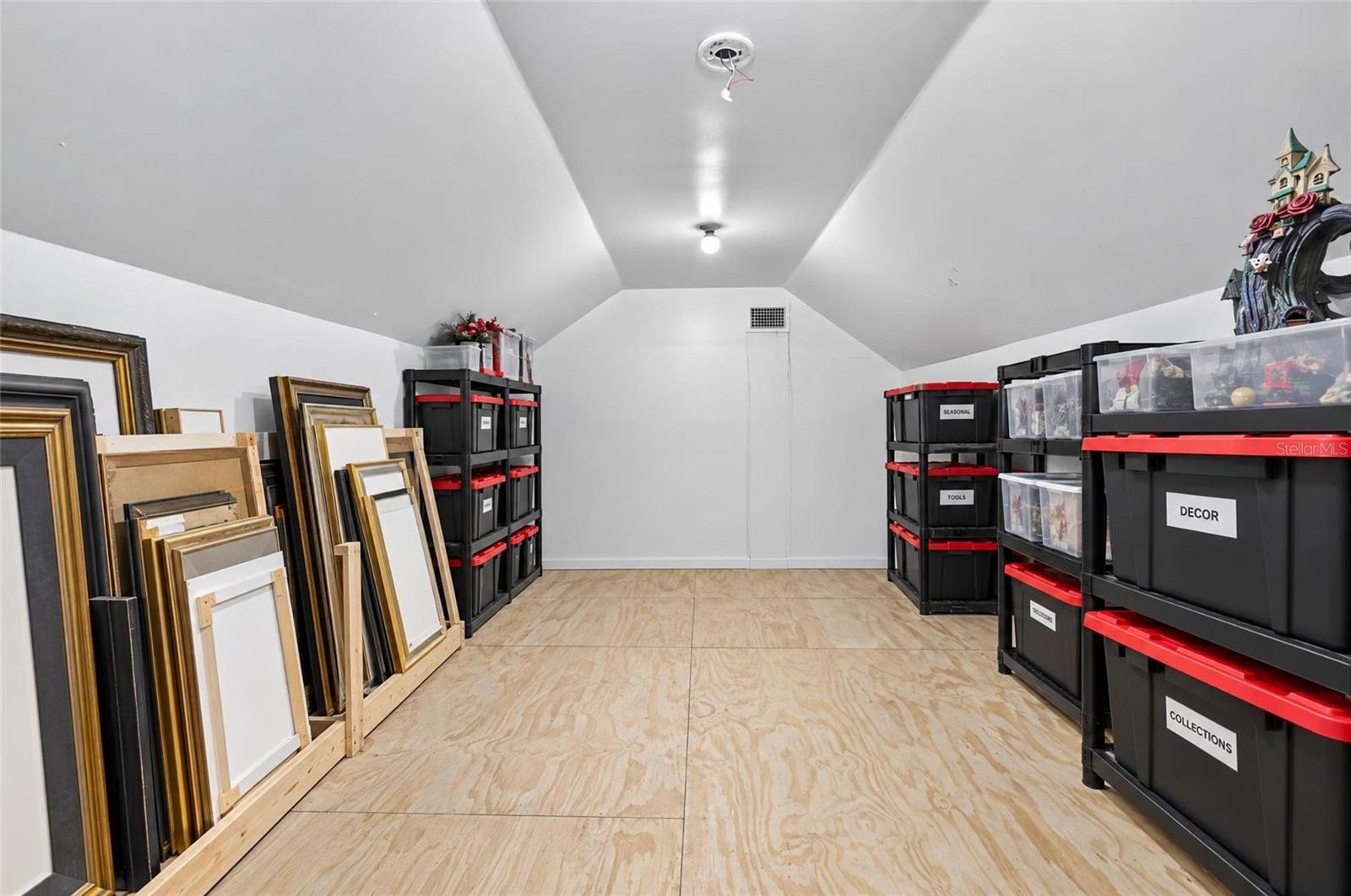 Loft/storage above garage