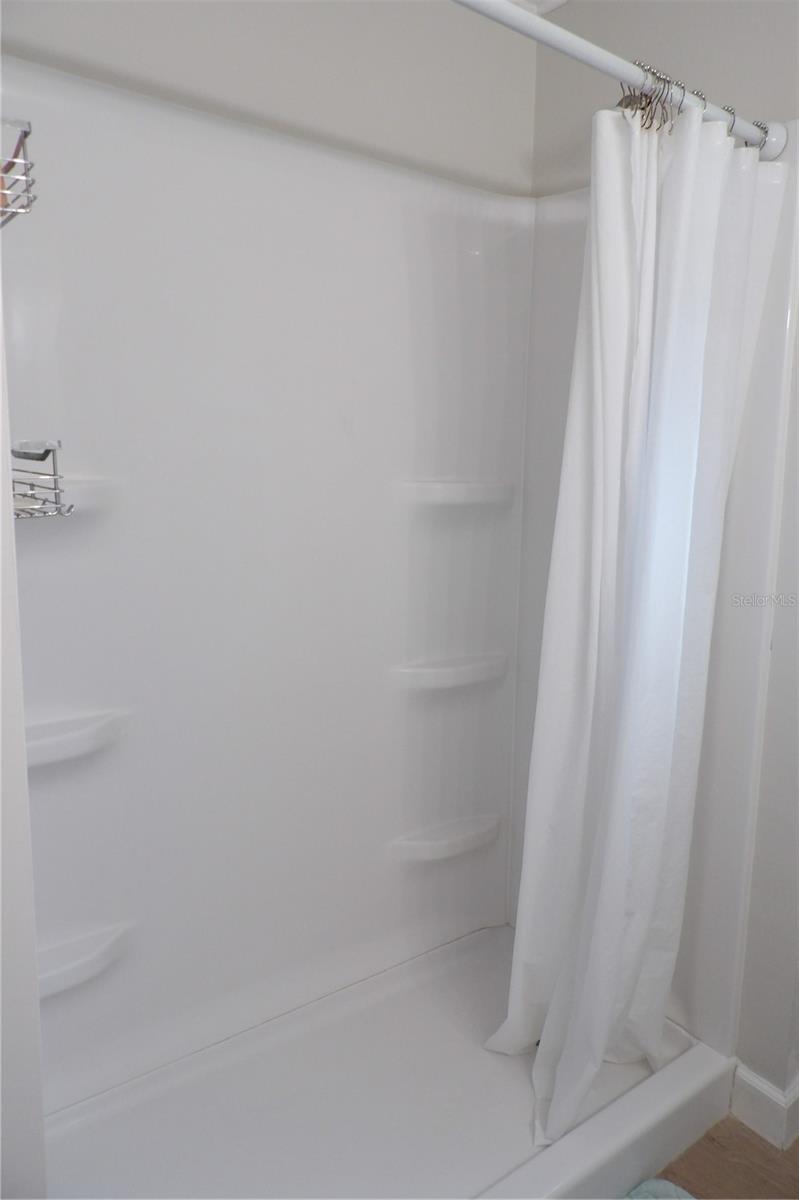 Large walk in shower