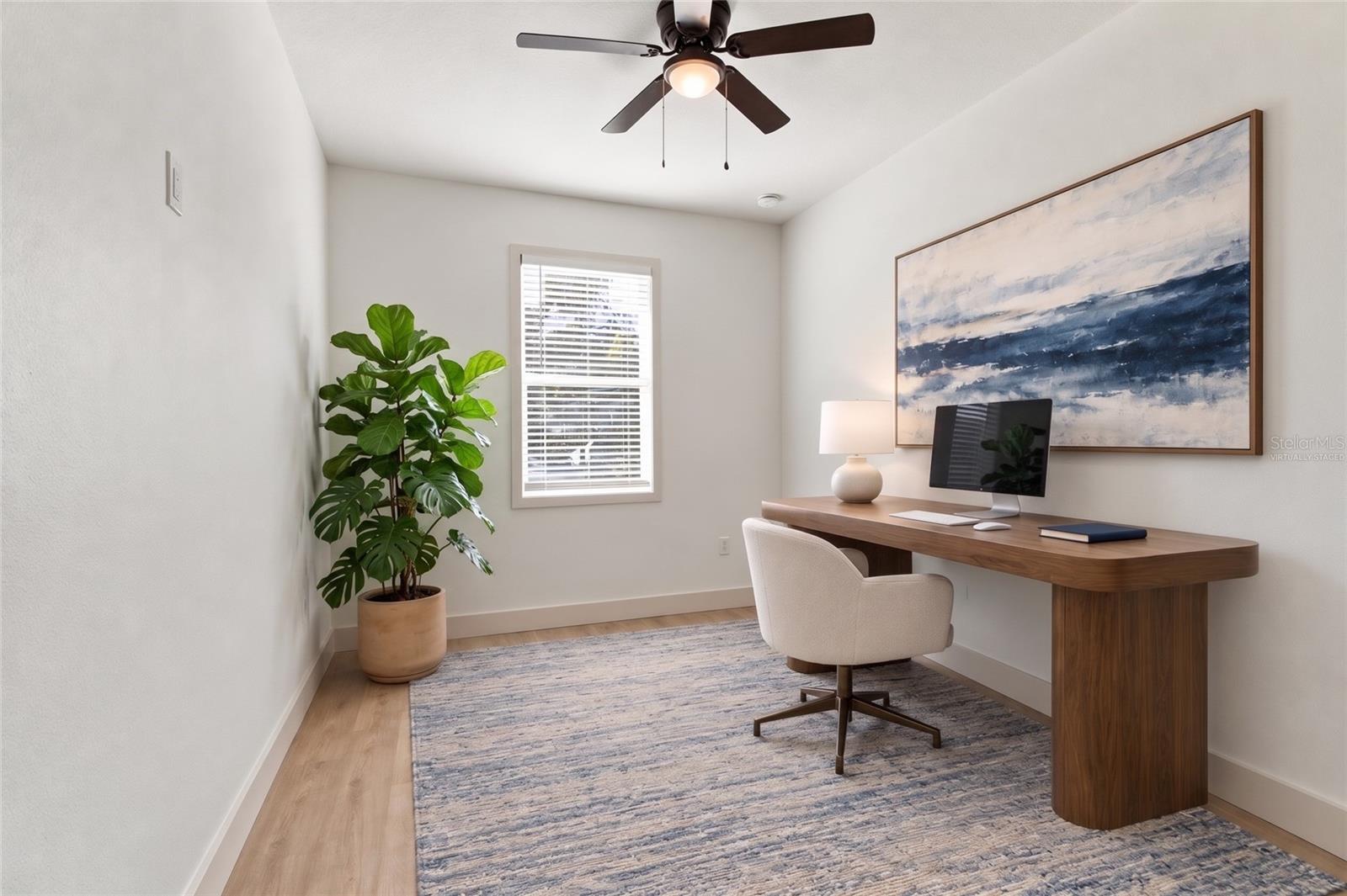 virtually staged office/bedroom 2