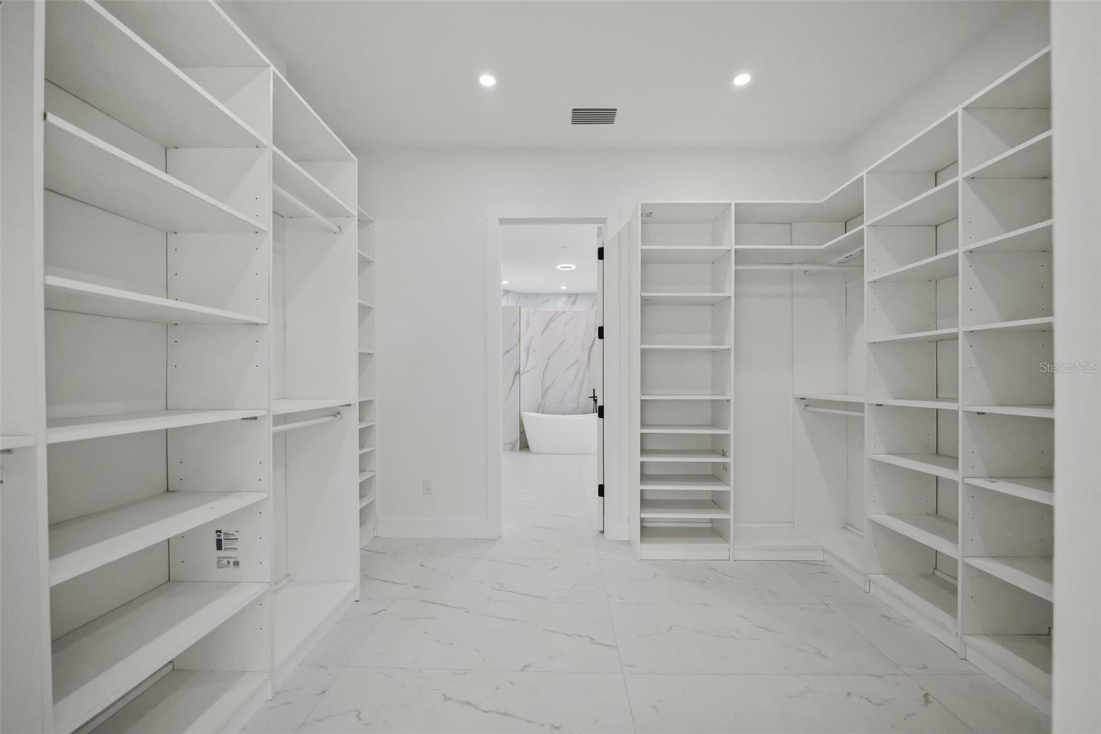 Primary walk-in closet