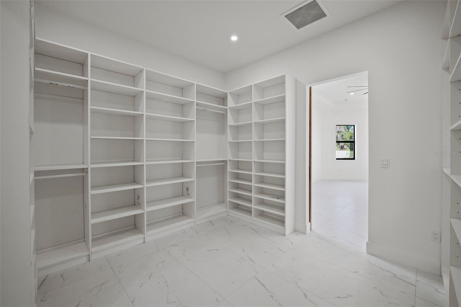 Primary walk-in closet