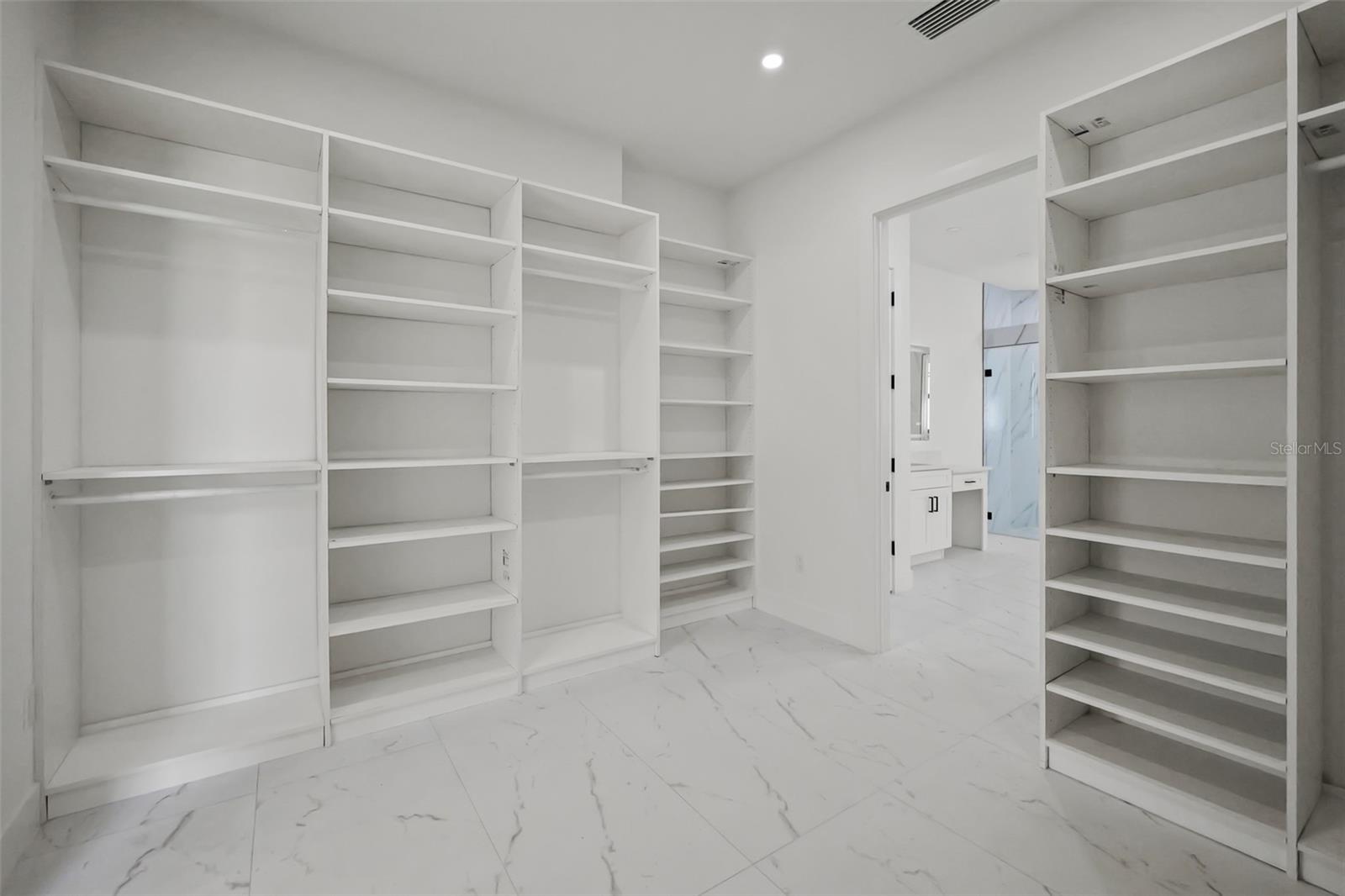 Primary walk-in closet