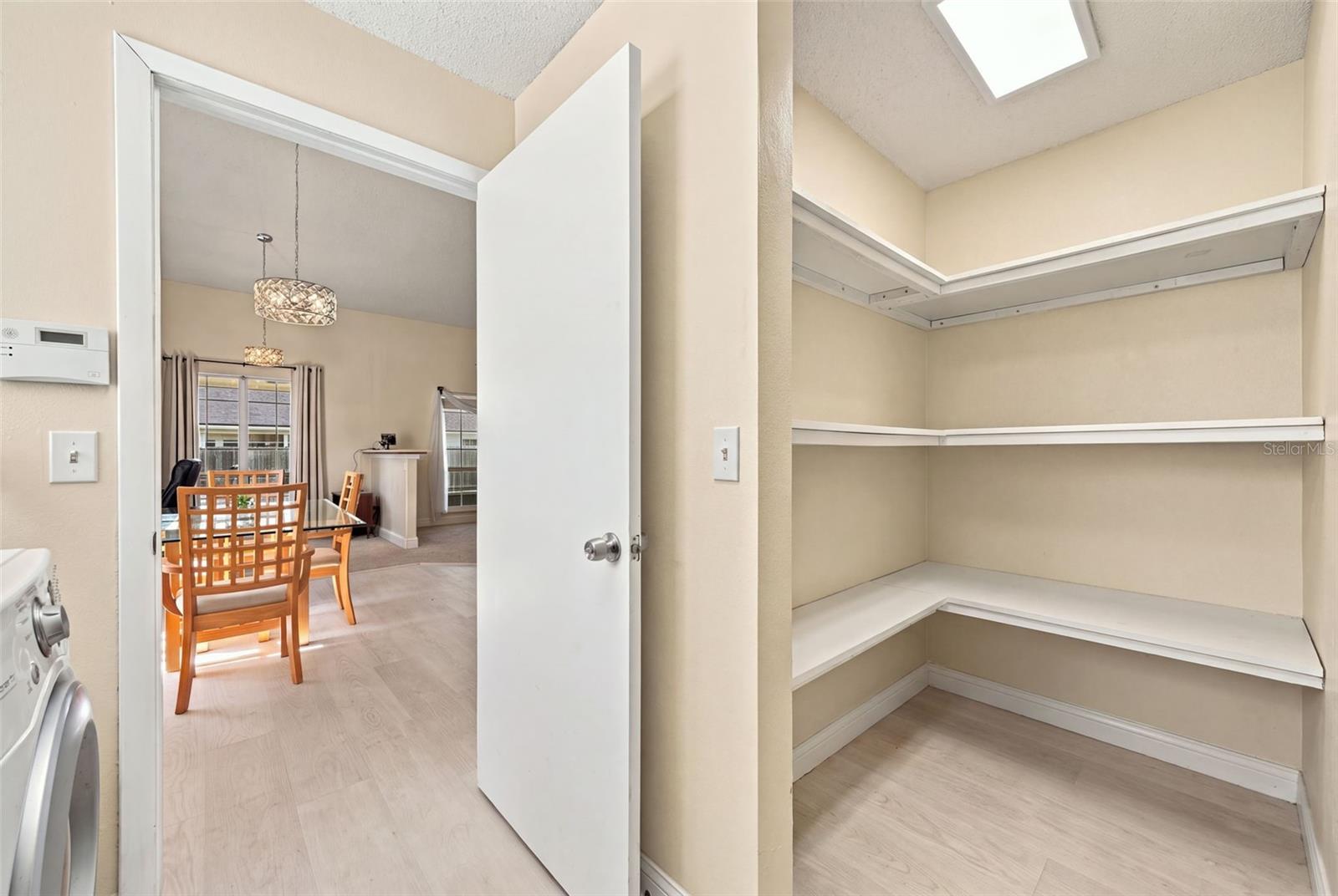 huge walk in pantry