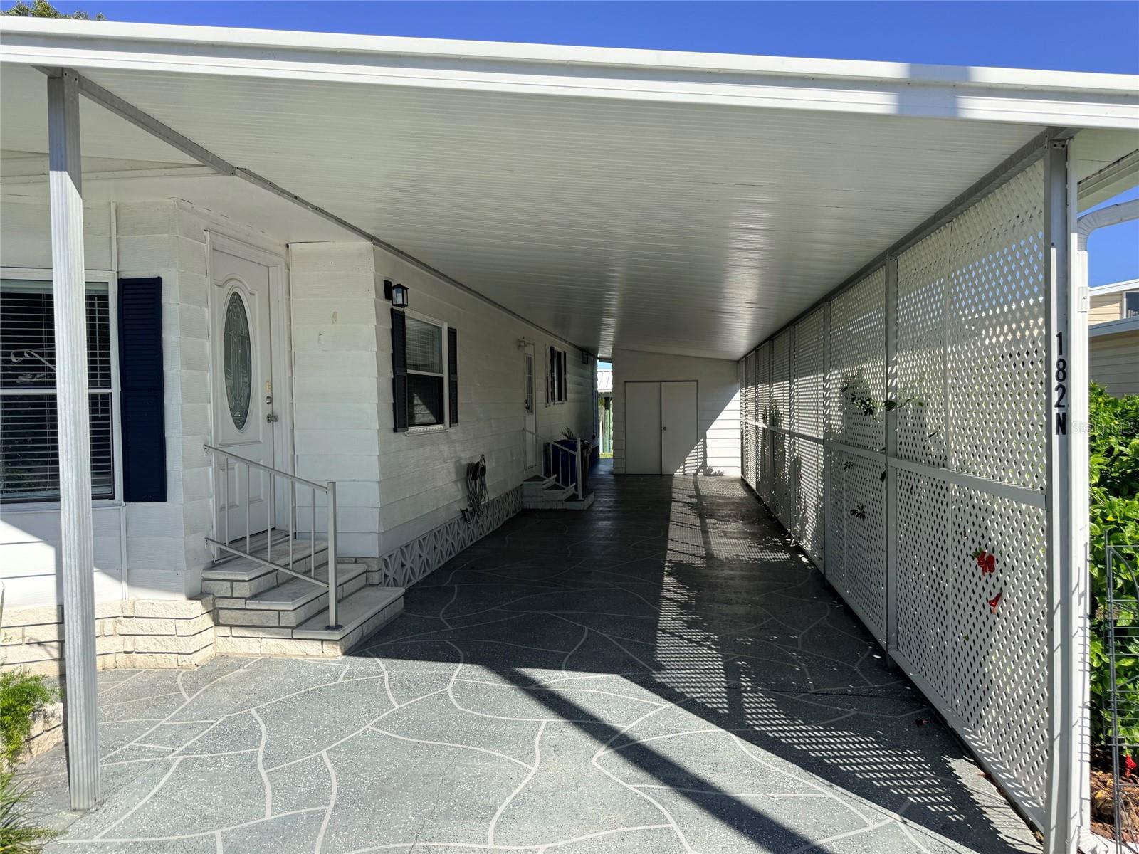 Exterior Right Carport & Entry