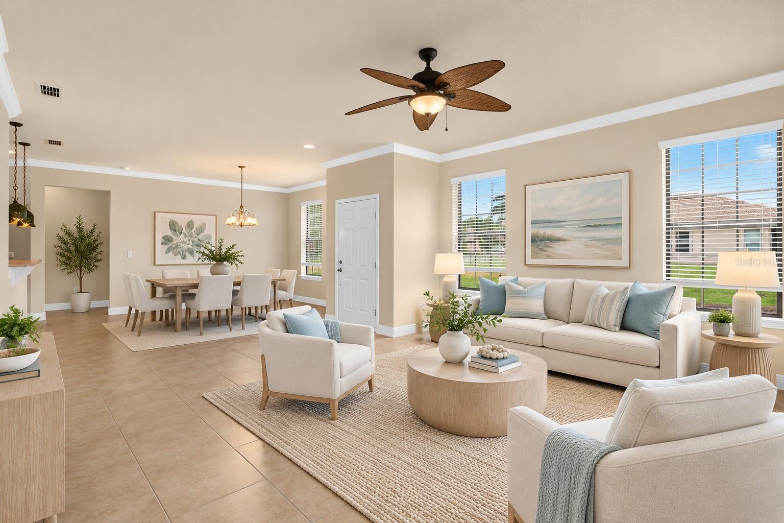 Virtual Livingroom and dinningroom