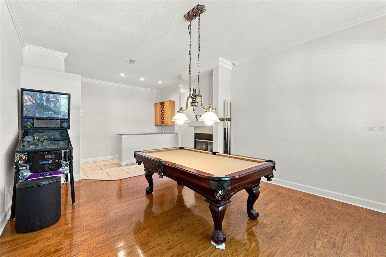 Bonus Room is 26 x 14, with Real Wood Floors!