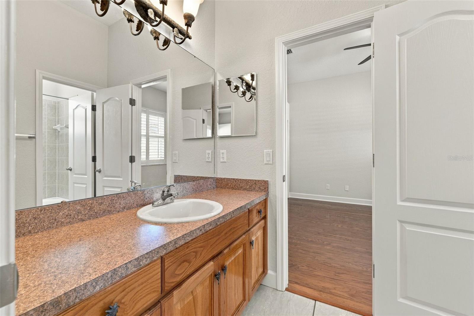 Jack N Jill Bathroom Vanity Area!