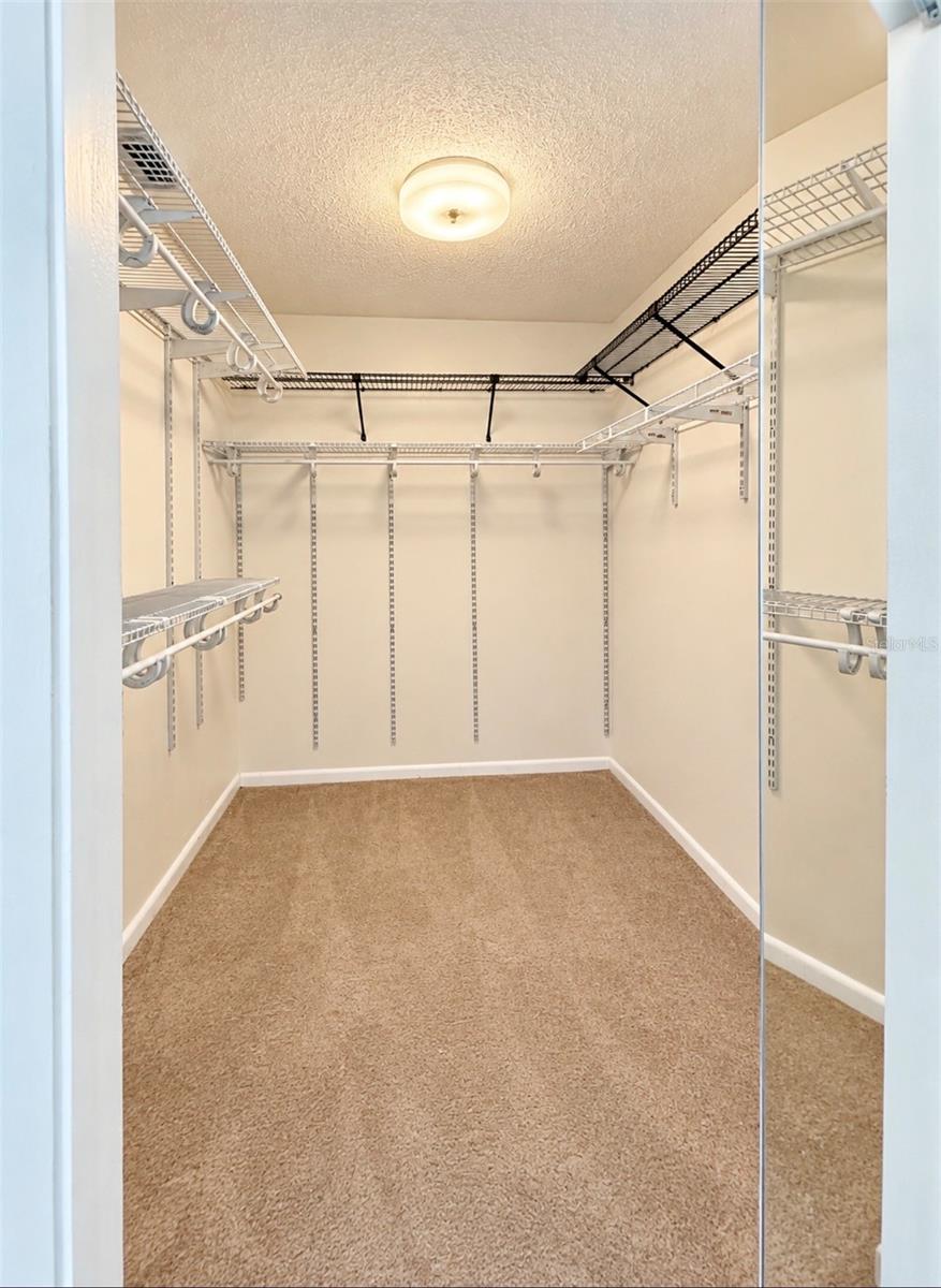 Primary walk-in closet