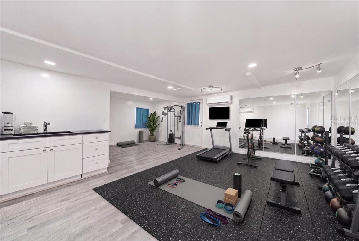 virtually Staged Home Gym virtually Staged Home Gym