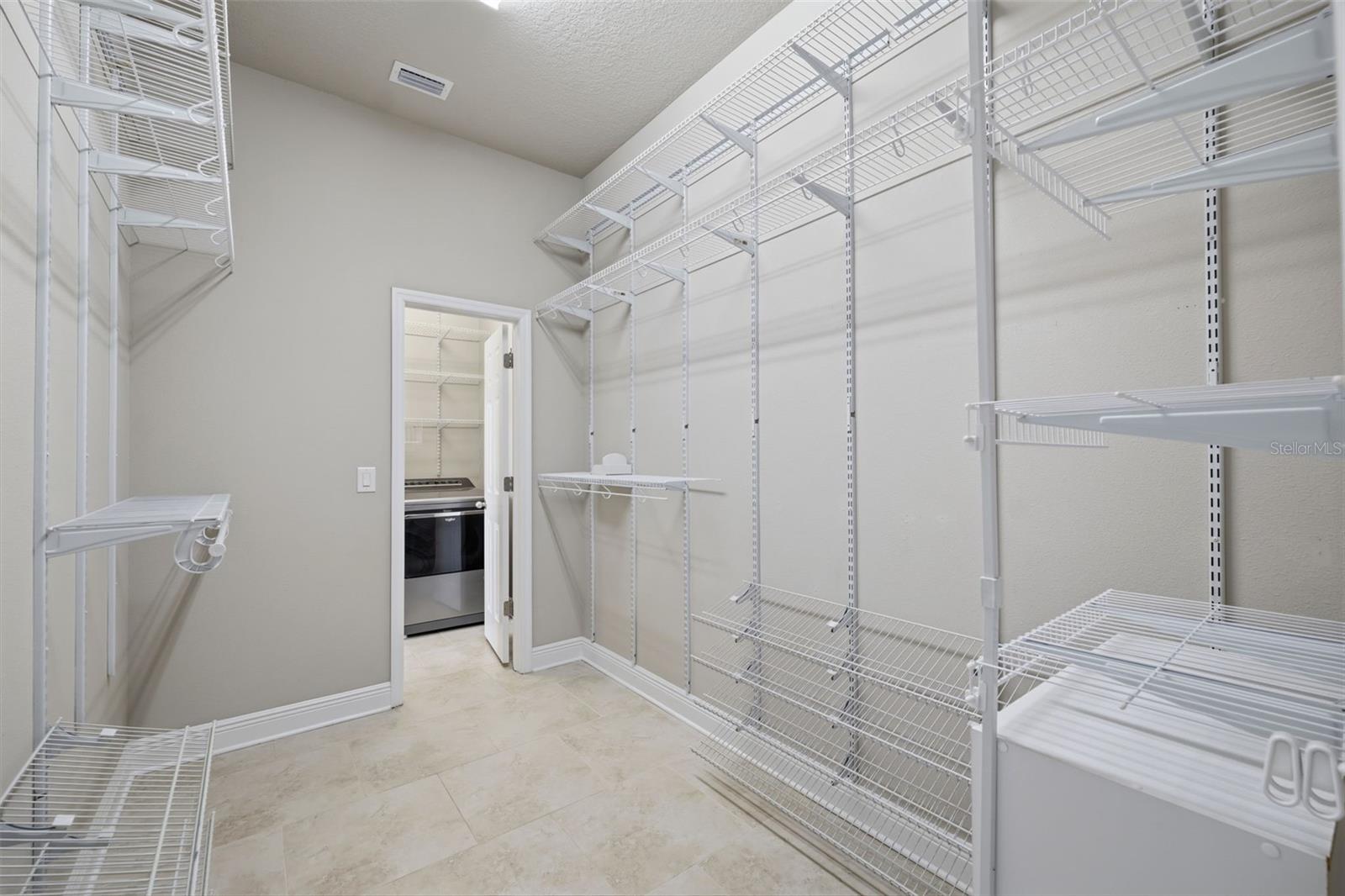 Primary closet