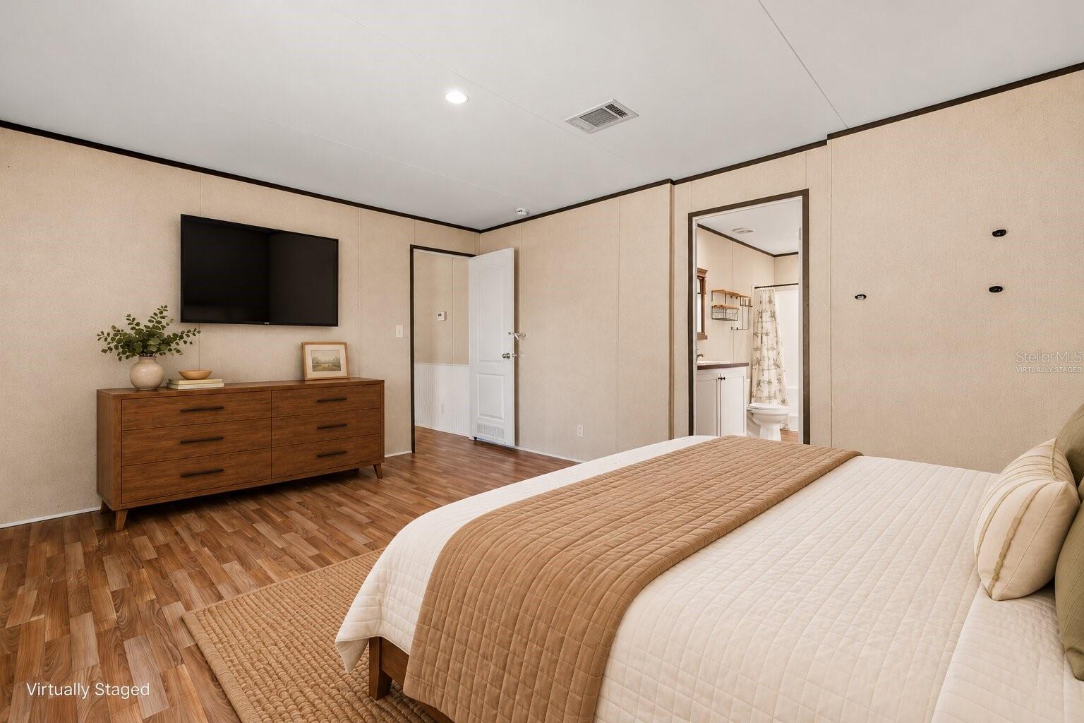Virtually Staged - Primary Bedroom