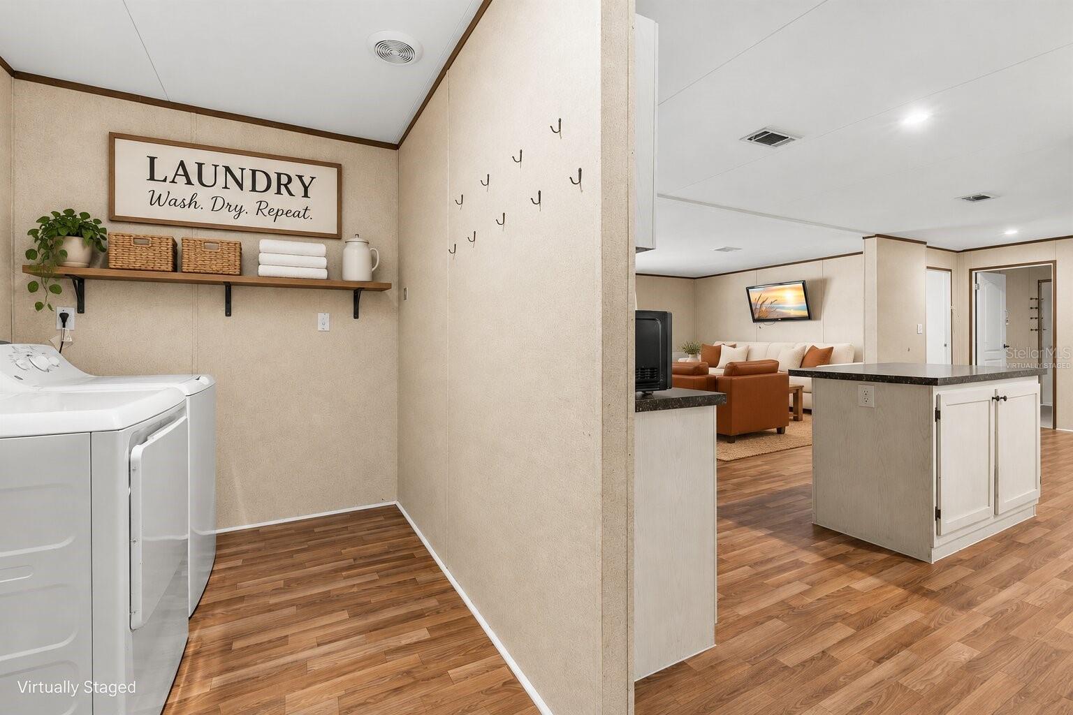 Virtually Staged - Laundry Room