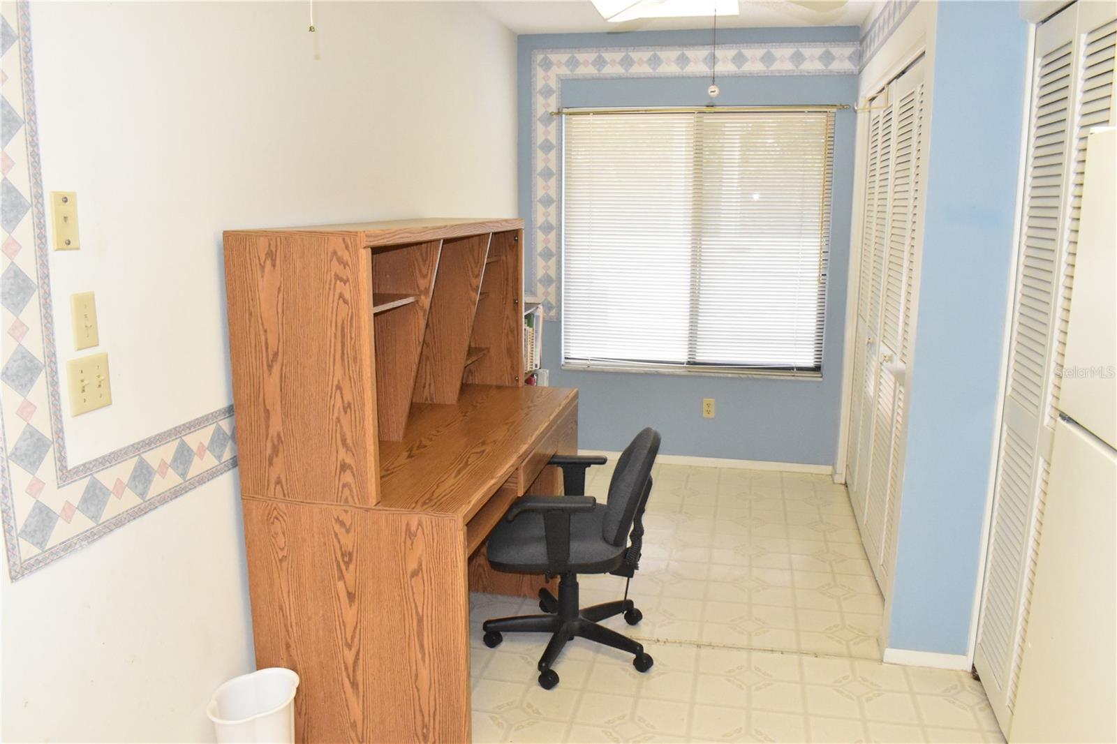 Kitchen Area with Large closet & Washer & Dryer