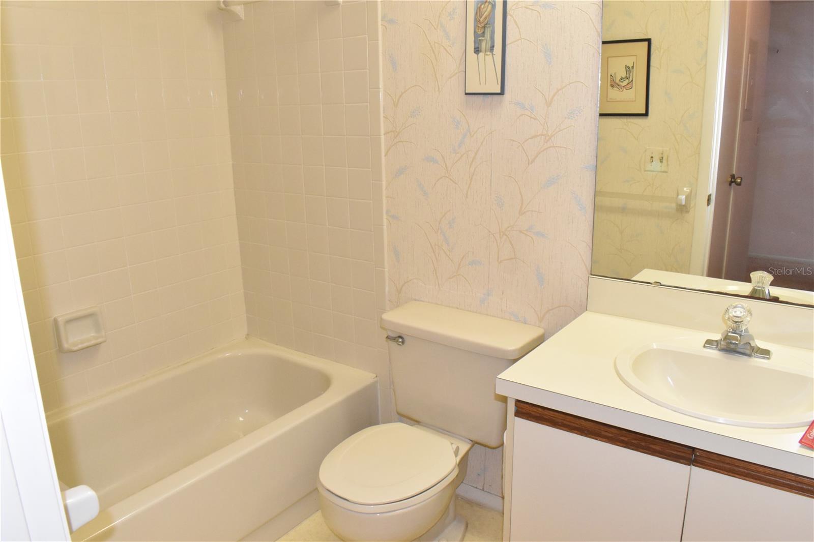 Hall Bathroom with a Tub