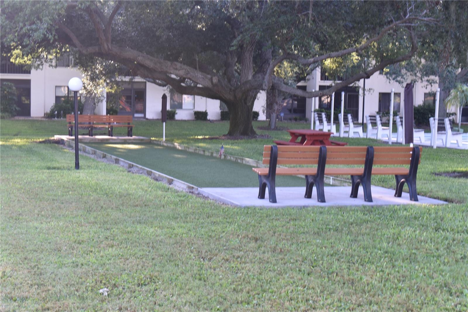 Bocce area