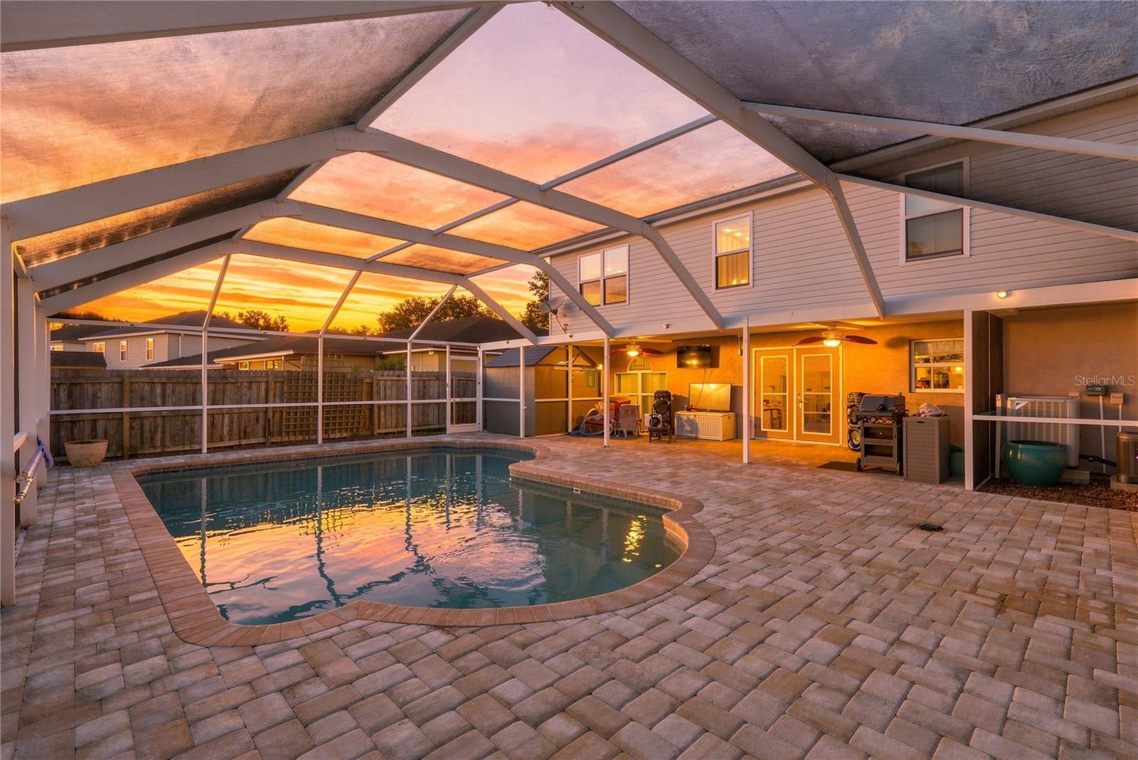 Covered pool/backyard