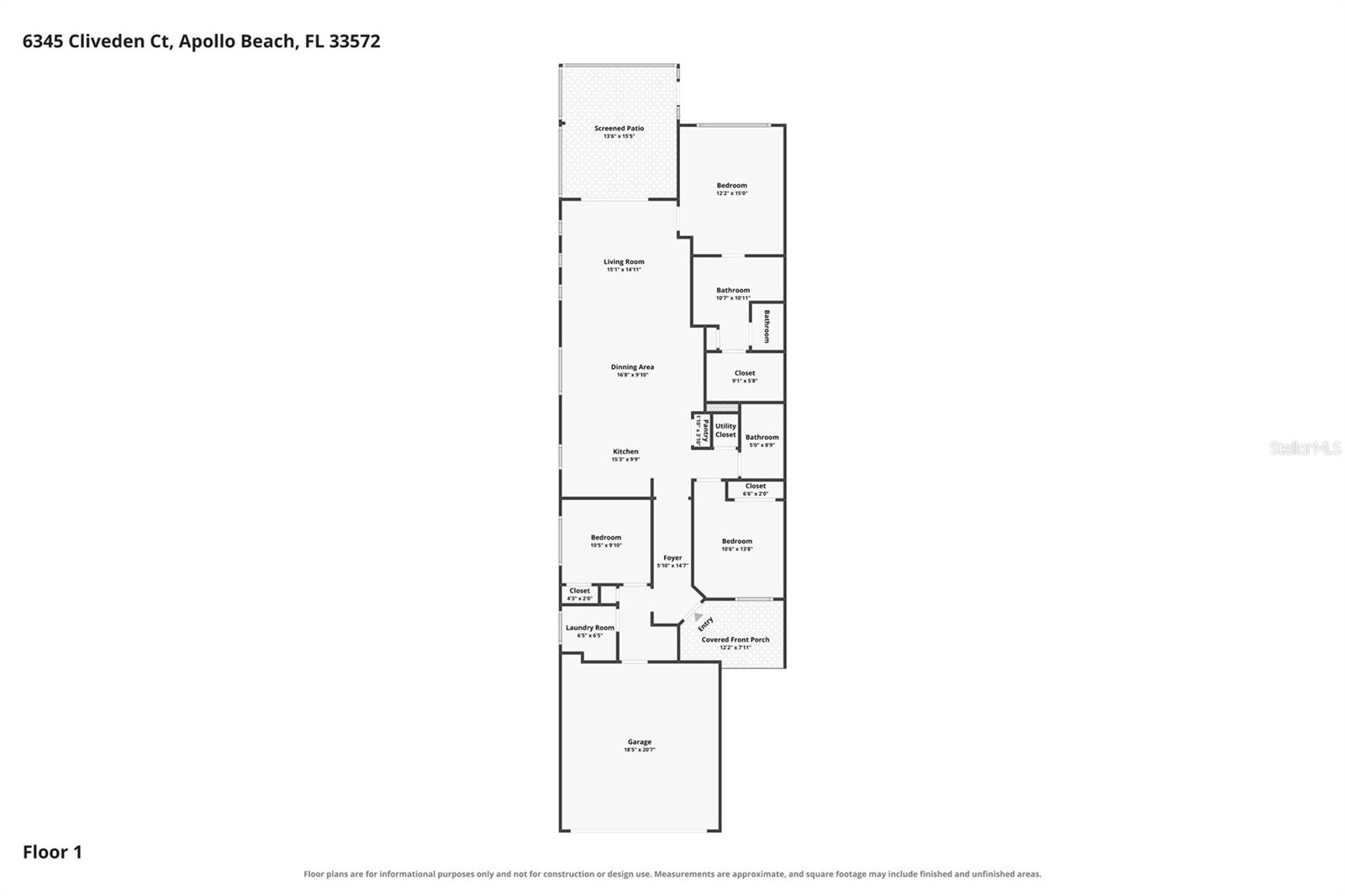 6345 CLIVEDEN COURT, Apollo Beach, FL 33572