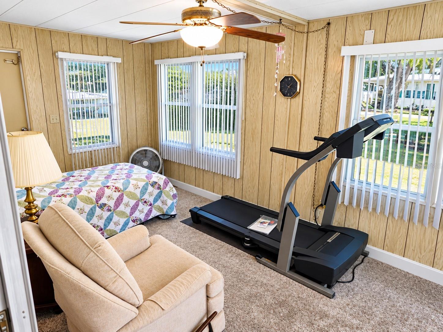 Front Florida room is heated and cooled.