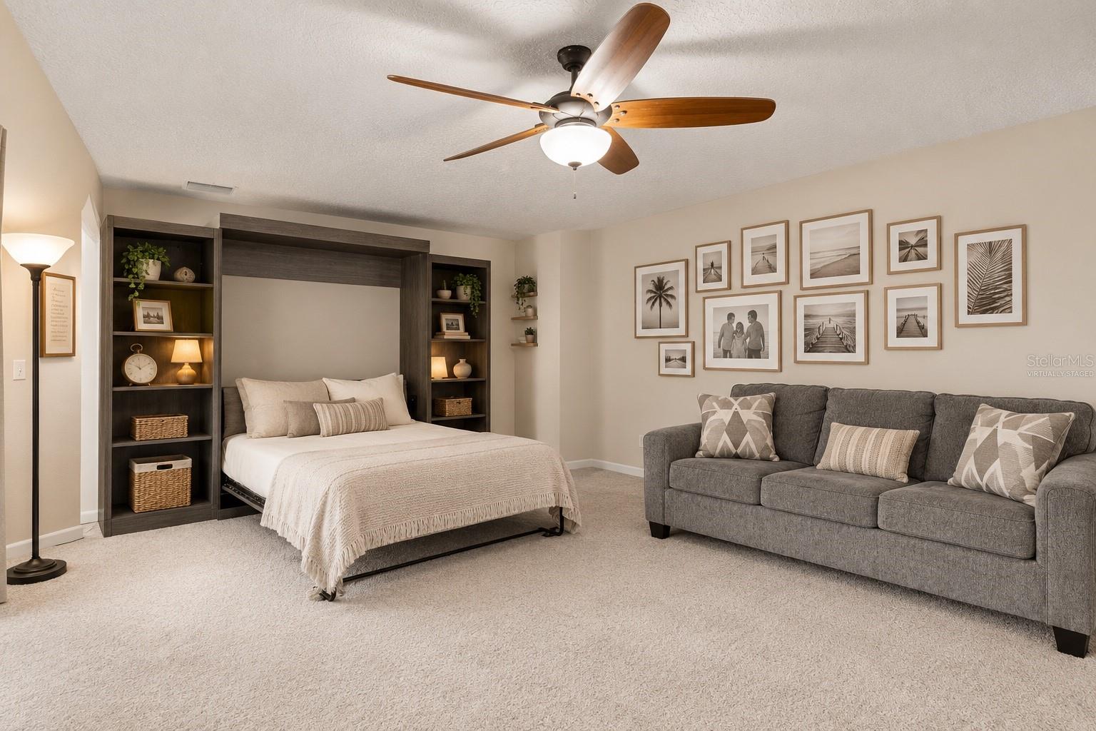 Virtually Staged, Primary Suite #2 (Murphy bed)