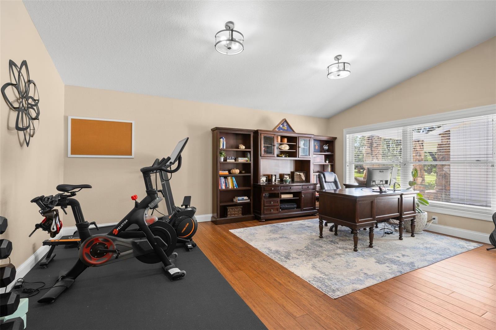 Dining Room, large enough to be an office & fitness room.