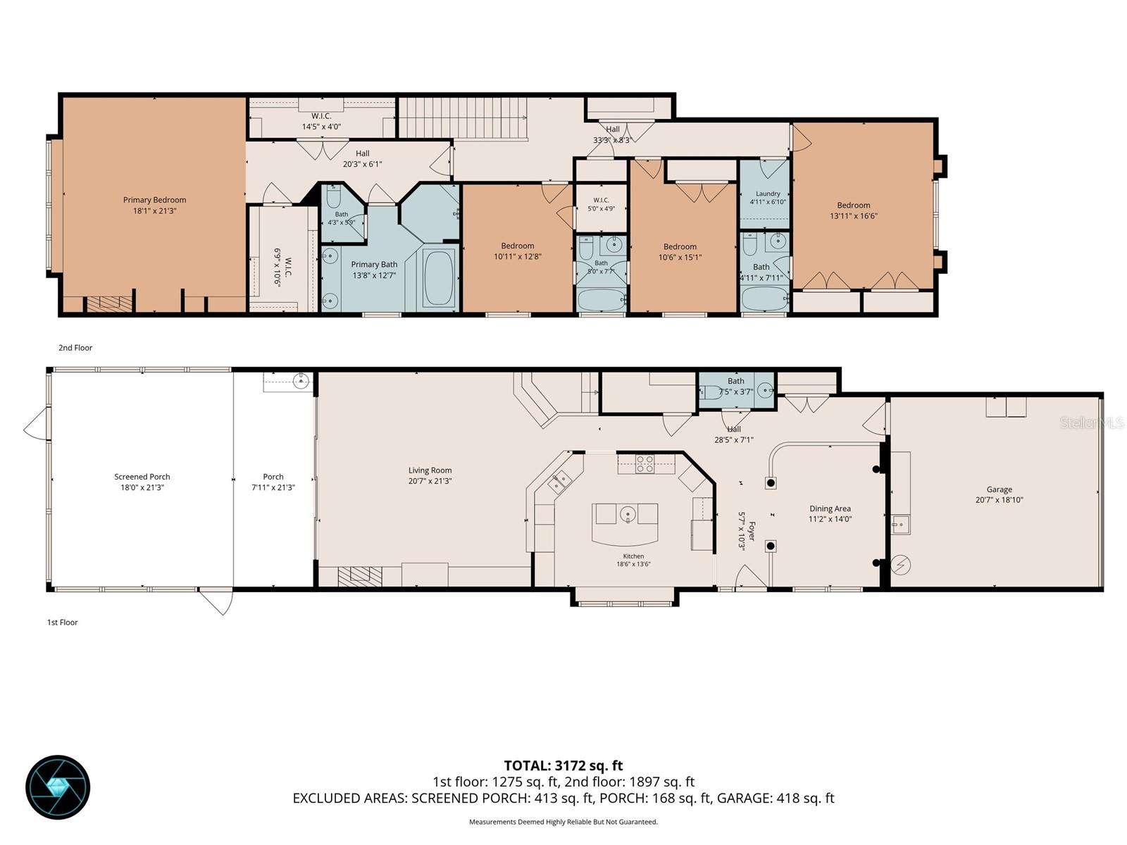 Floor Plan - 1st and 2nd Floors